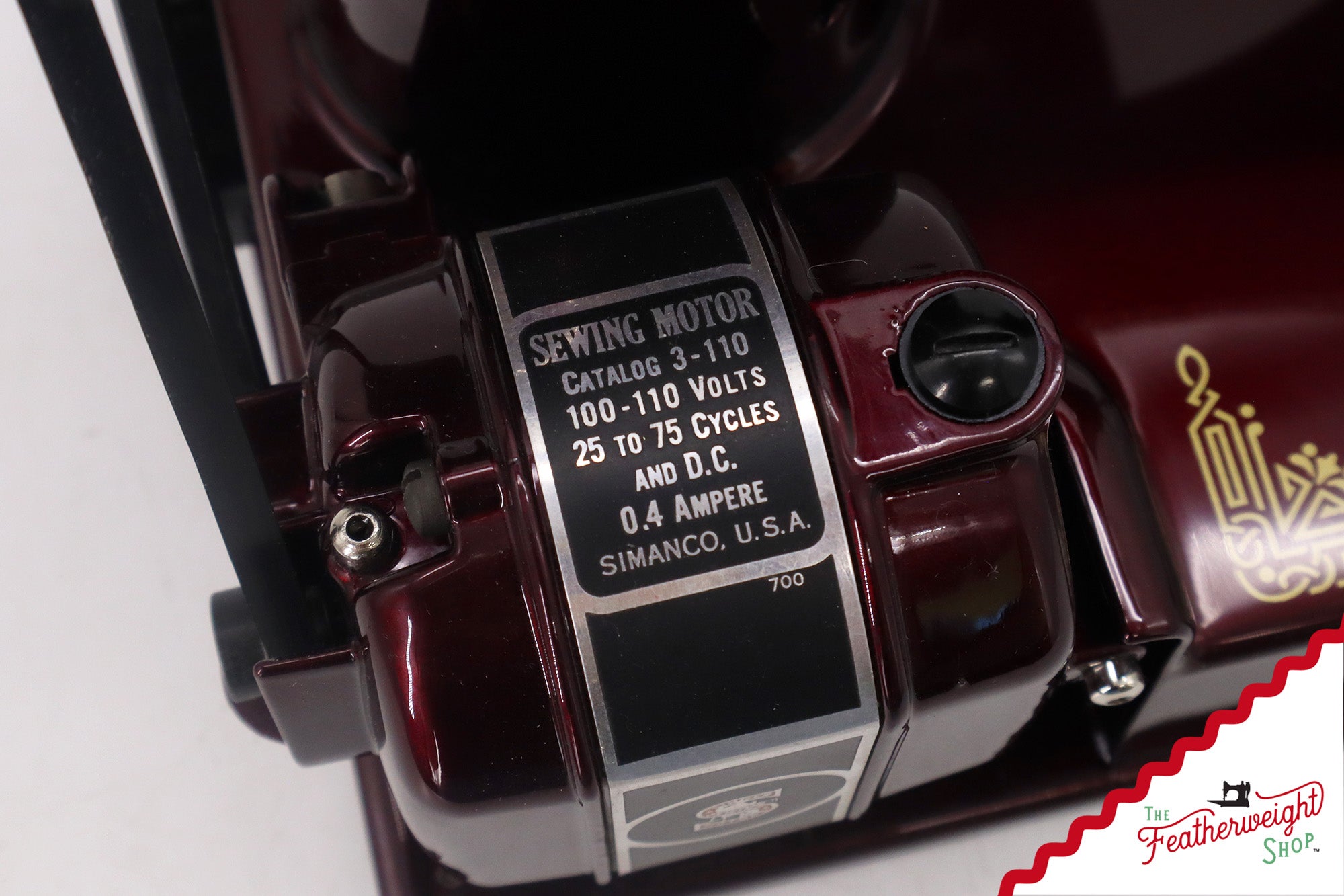 Singer Featherweight Top Decal 221 Fully Restored in Brandywine, AF383924 - SCARCE