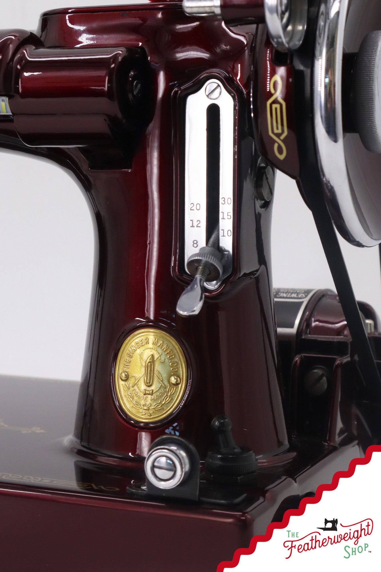 Singer Featherweight Top Decal 221 Fully Restored in Brandywine, AF383924 - SCARCE