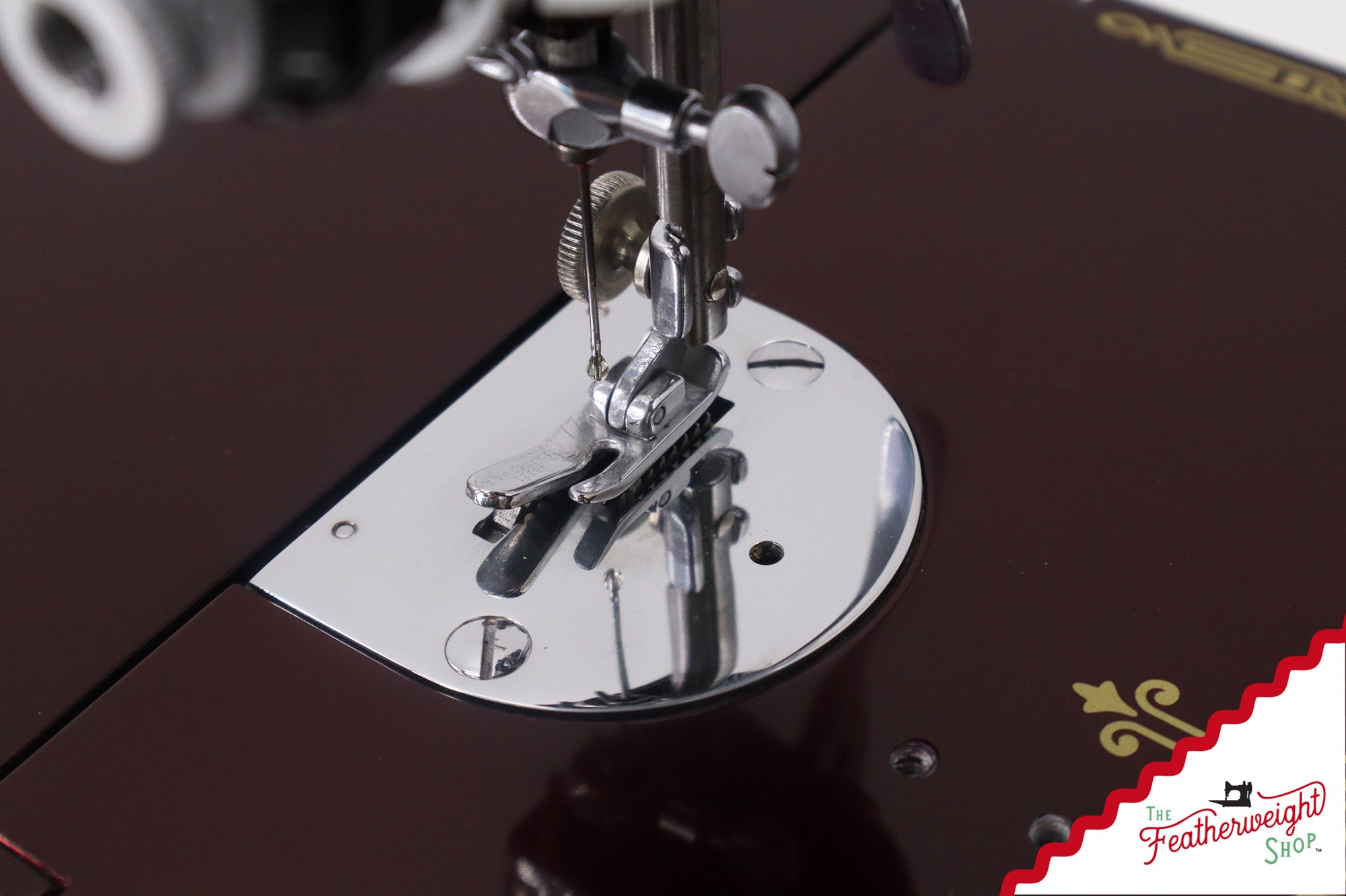 Singer Featherweight Top Decal 221 Fully Restored in Brandywine, AF383924 - SCARCE