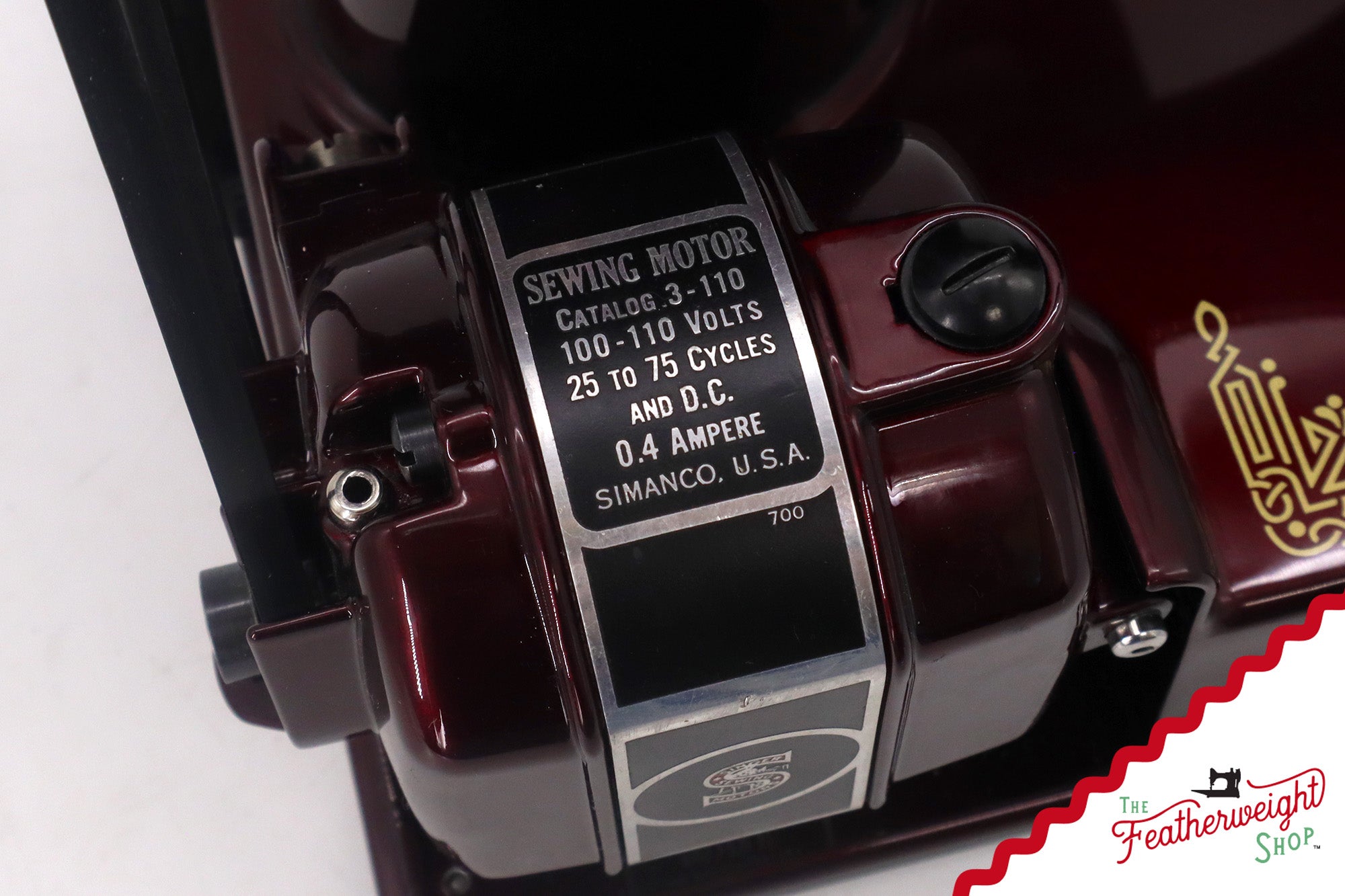 Singer Featherweight Top Decal 221 Fully Restored in Brandywine, AF383927 - SCARCE