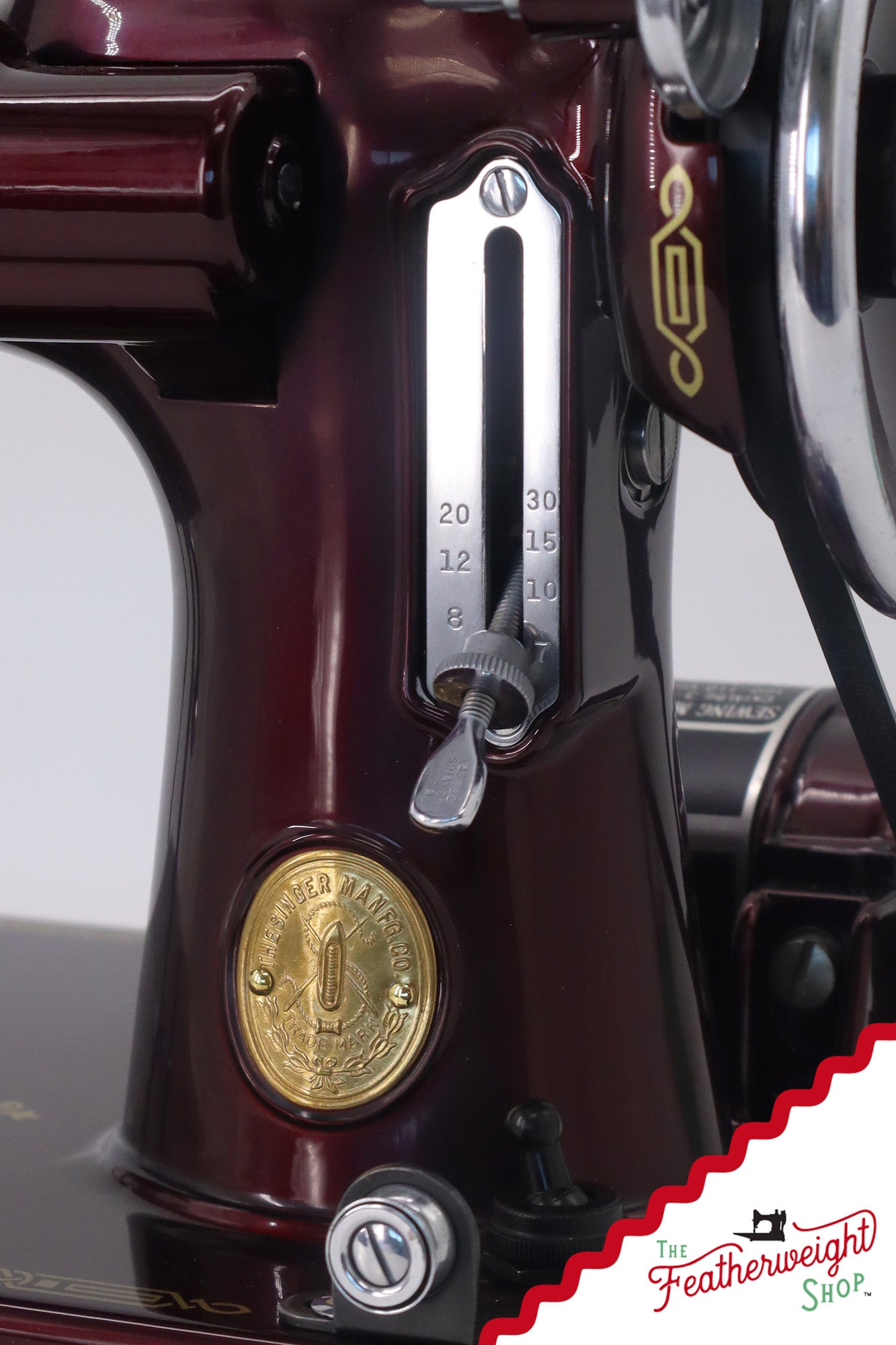 Singer Featherweight Top Decal 221 Fully Restored in Brandywine, AF383927 - SCARCE