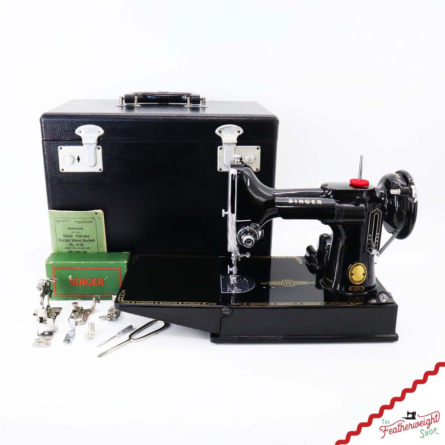 Singer Featherweight 221K Sewing Machine, 1955 - EK212***