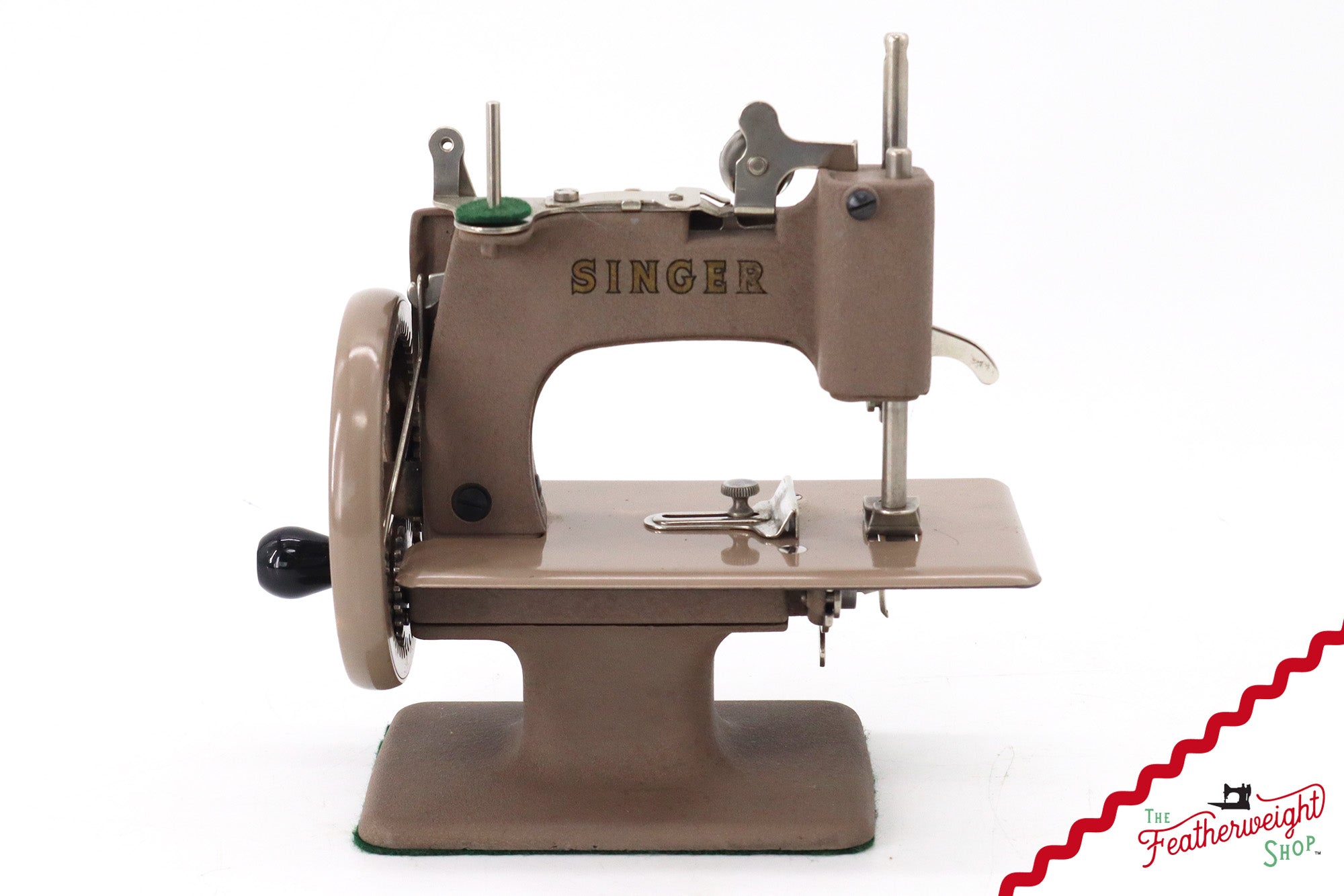 Singer Sewhandy Model 20, Warm Taupe - Made in U.S.A. Decal - July 2025, Faire