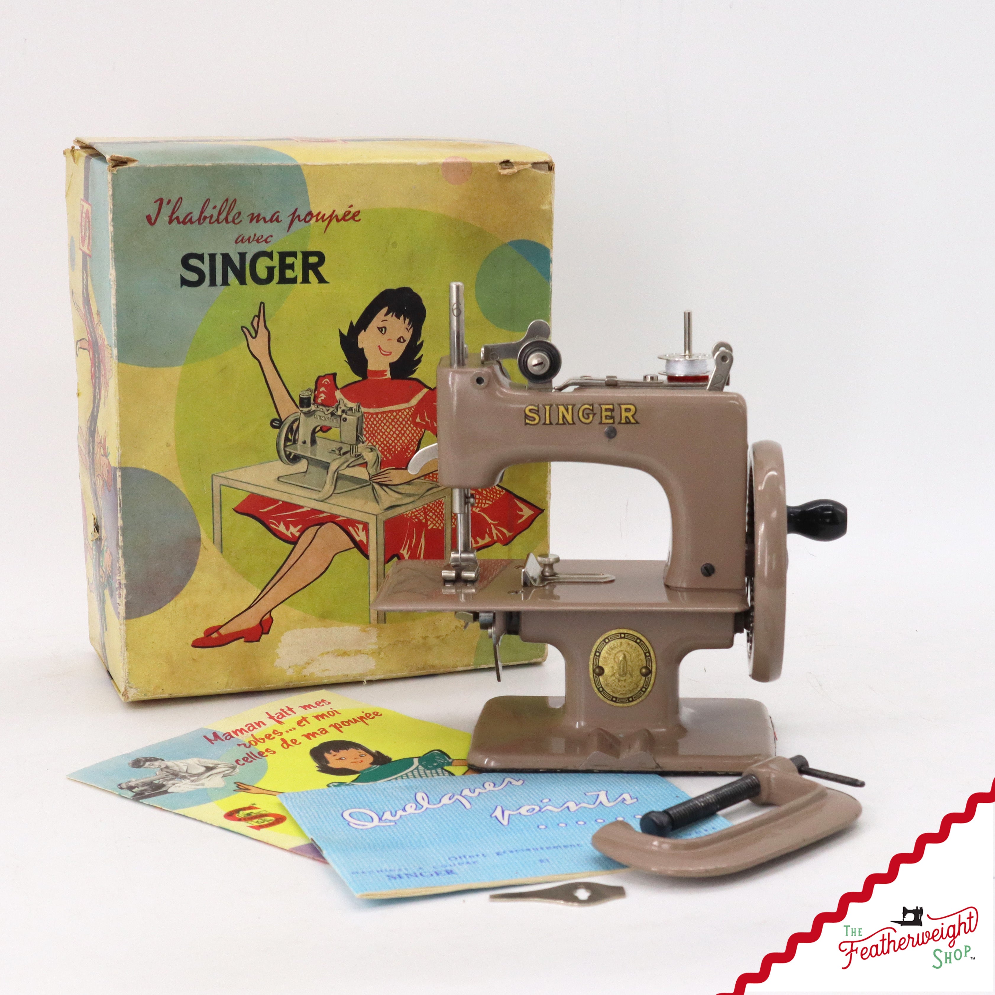 Singer Sewhandy Model 20-10 - Safari Brown, Complete Set! July Faire, 2025
