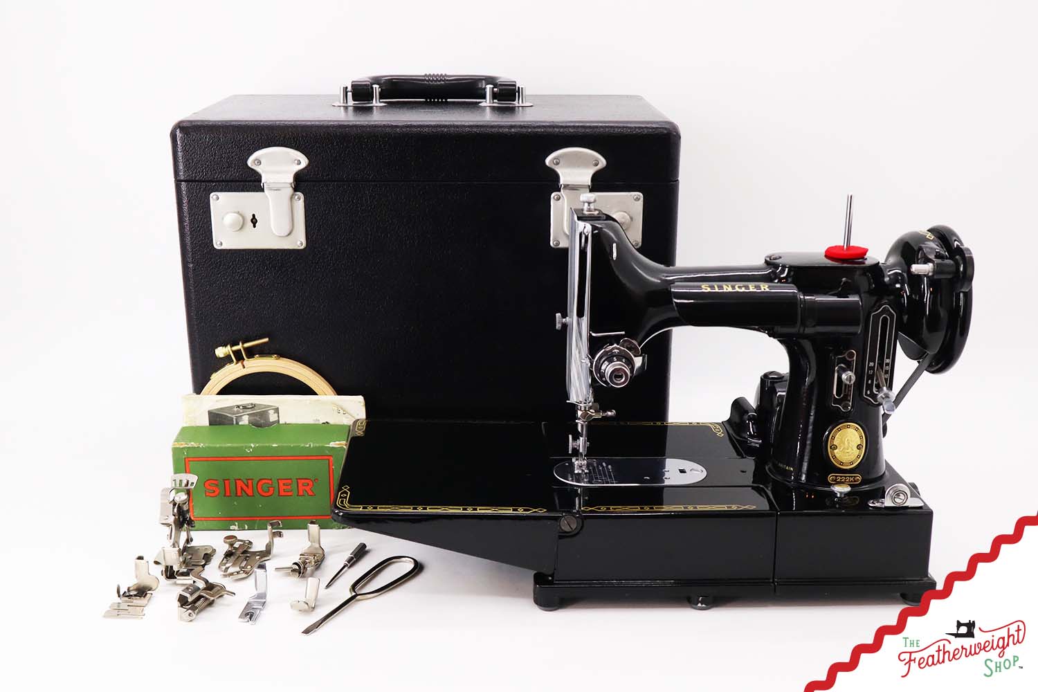 Singer Featherweight 222K Sewing Machine - EM9609**, 1957