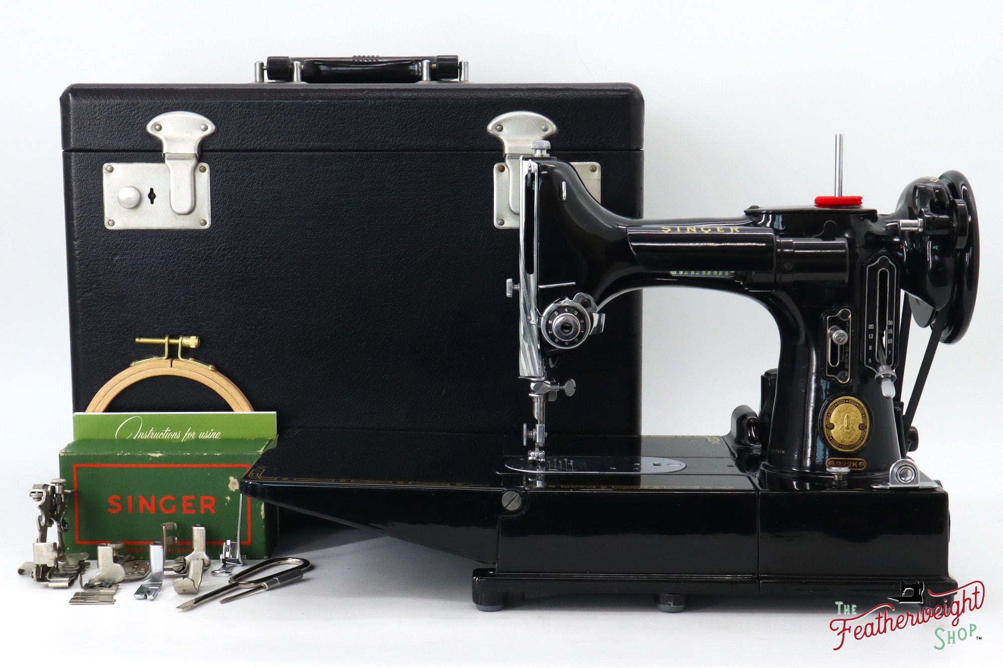Singer Featherweight 222K Sewing Machine - EM6057**, 1957