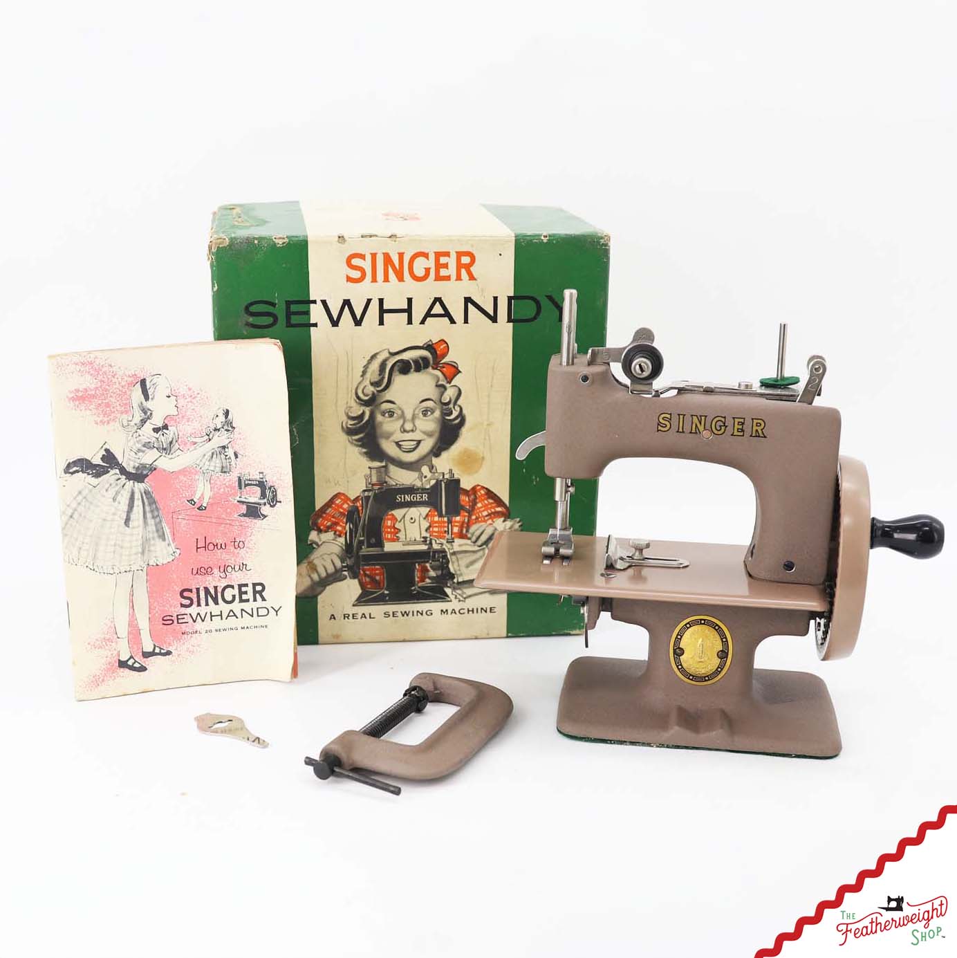 Singer Sewhandy Model 20 - Wrinkle / Warm Taupe, Complete Set! August 2026
