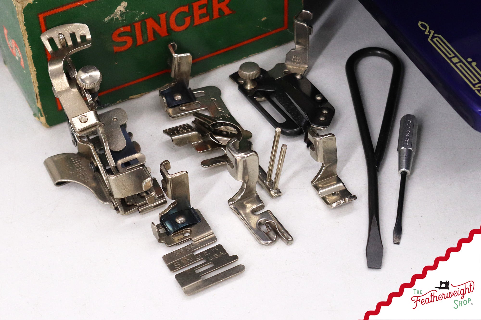 Singer Featherweight 221 AH213*** - Fully Restored in Cobalt Blue