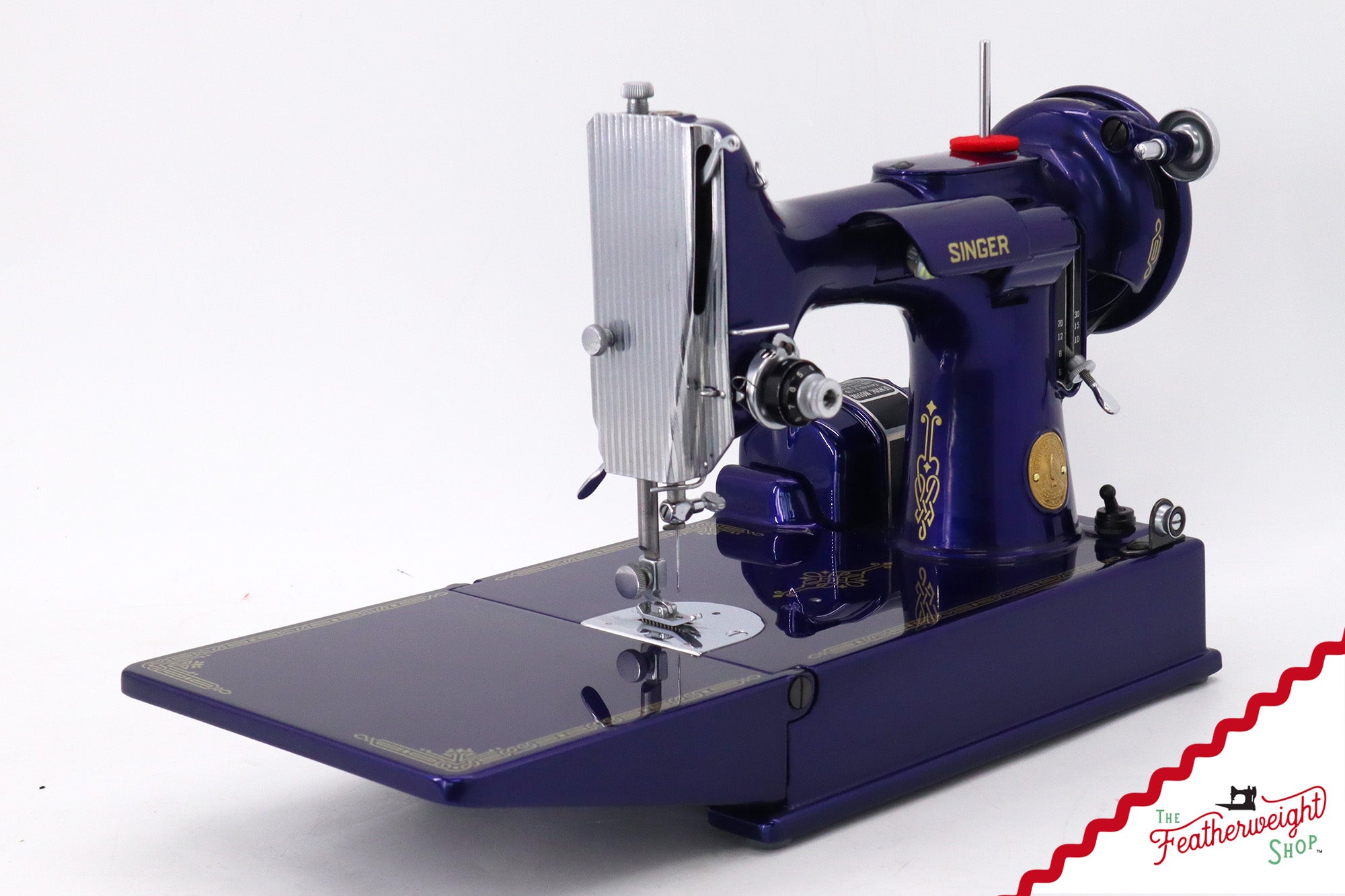 Singer Featherweight 221 AH213*** - Fully Restored in Cobalt Blue