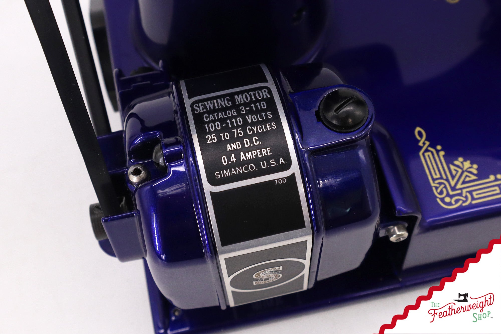 Singer Featherweight 221 AH213*** - Fully Restored in Cobalt Blue