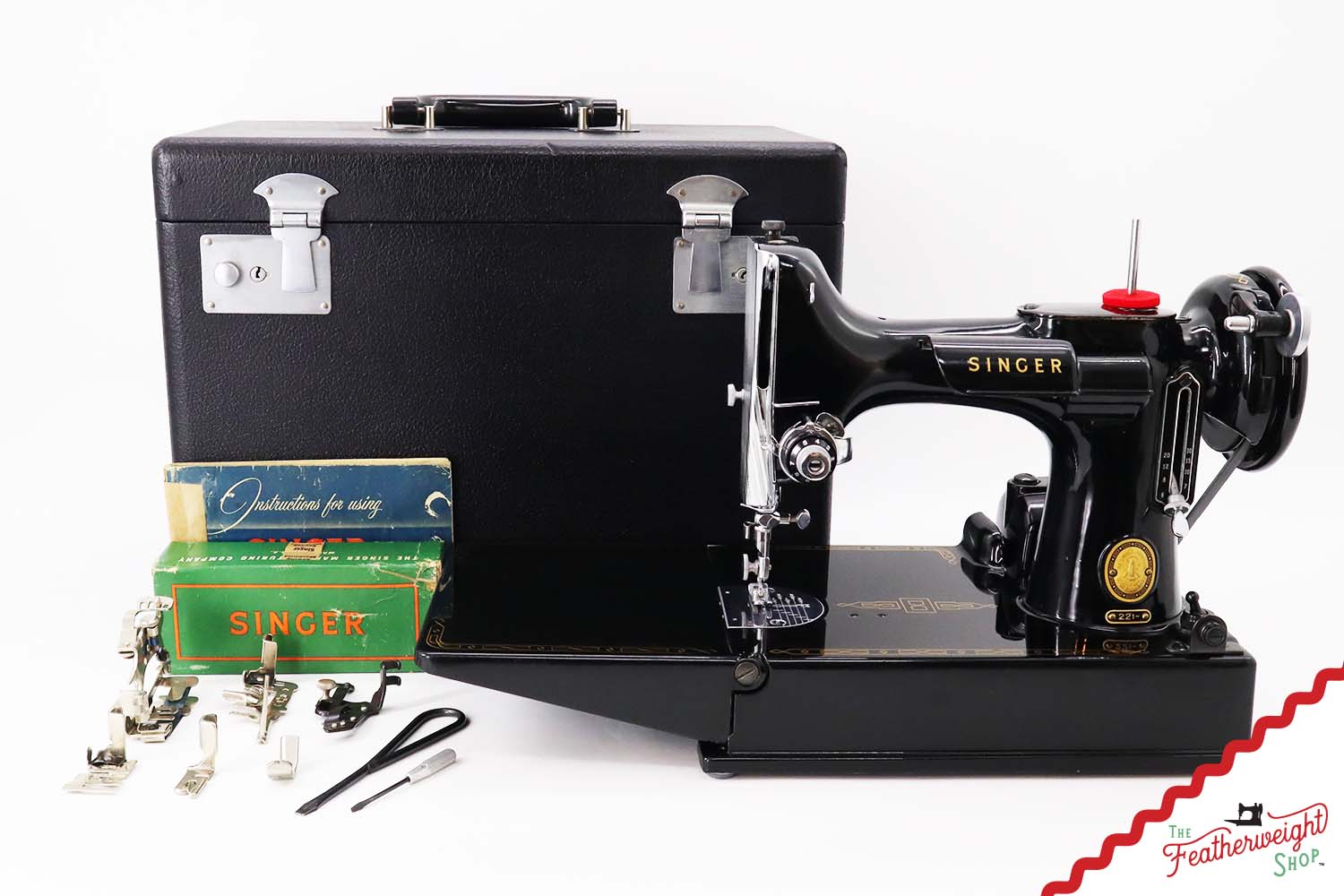 Singer Featherweight 221 Sewing Machine, AL697*** - 1954