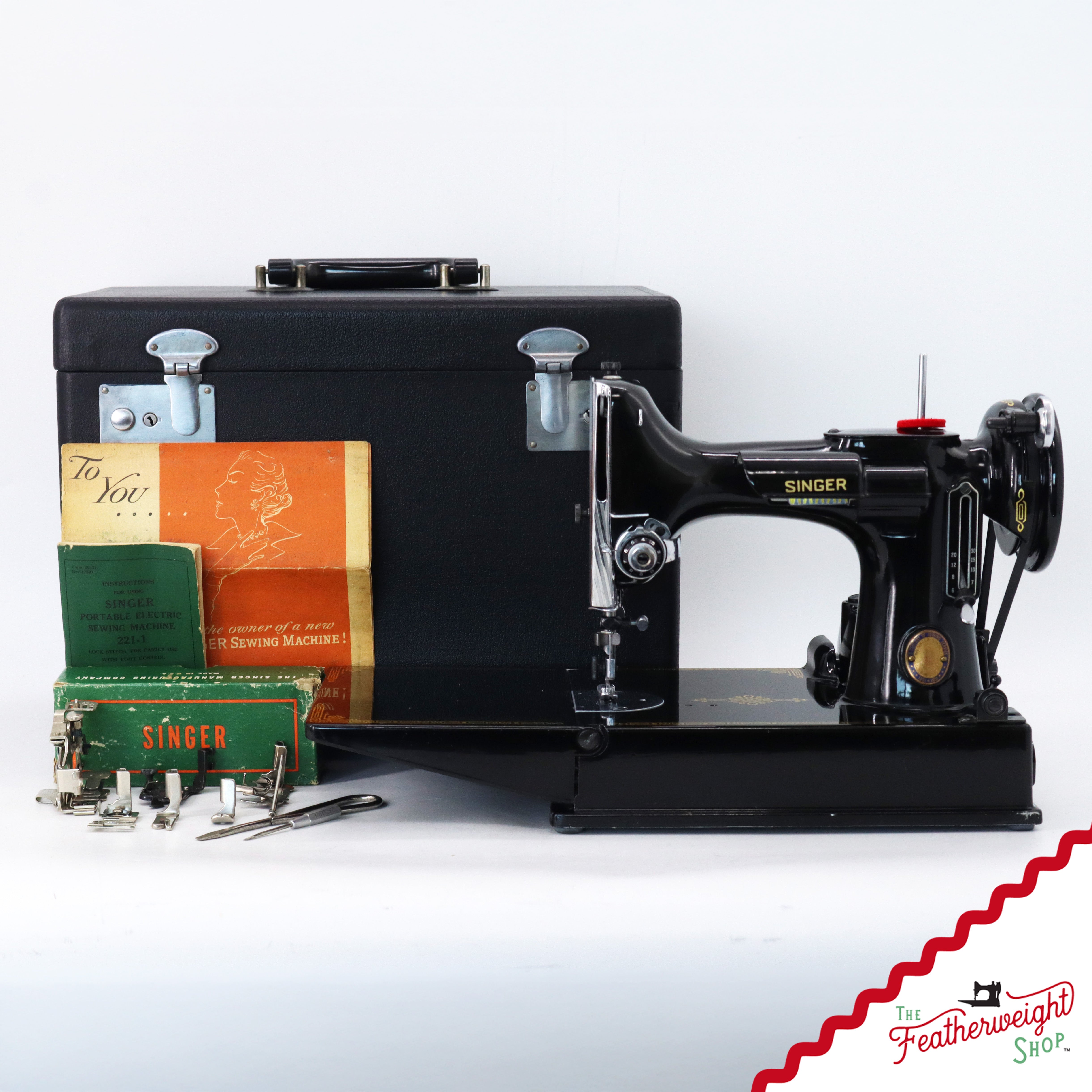 Singer Featherweight 221 Sewing Machine, Centennial: AK5851**