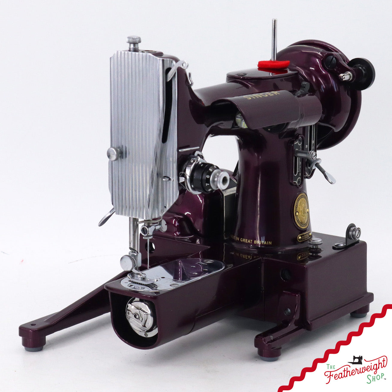 Singer Featherweight 222K - EL1842** - Fully Restored in Star Garnet