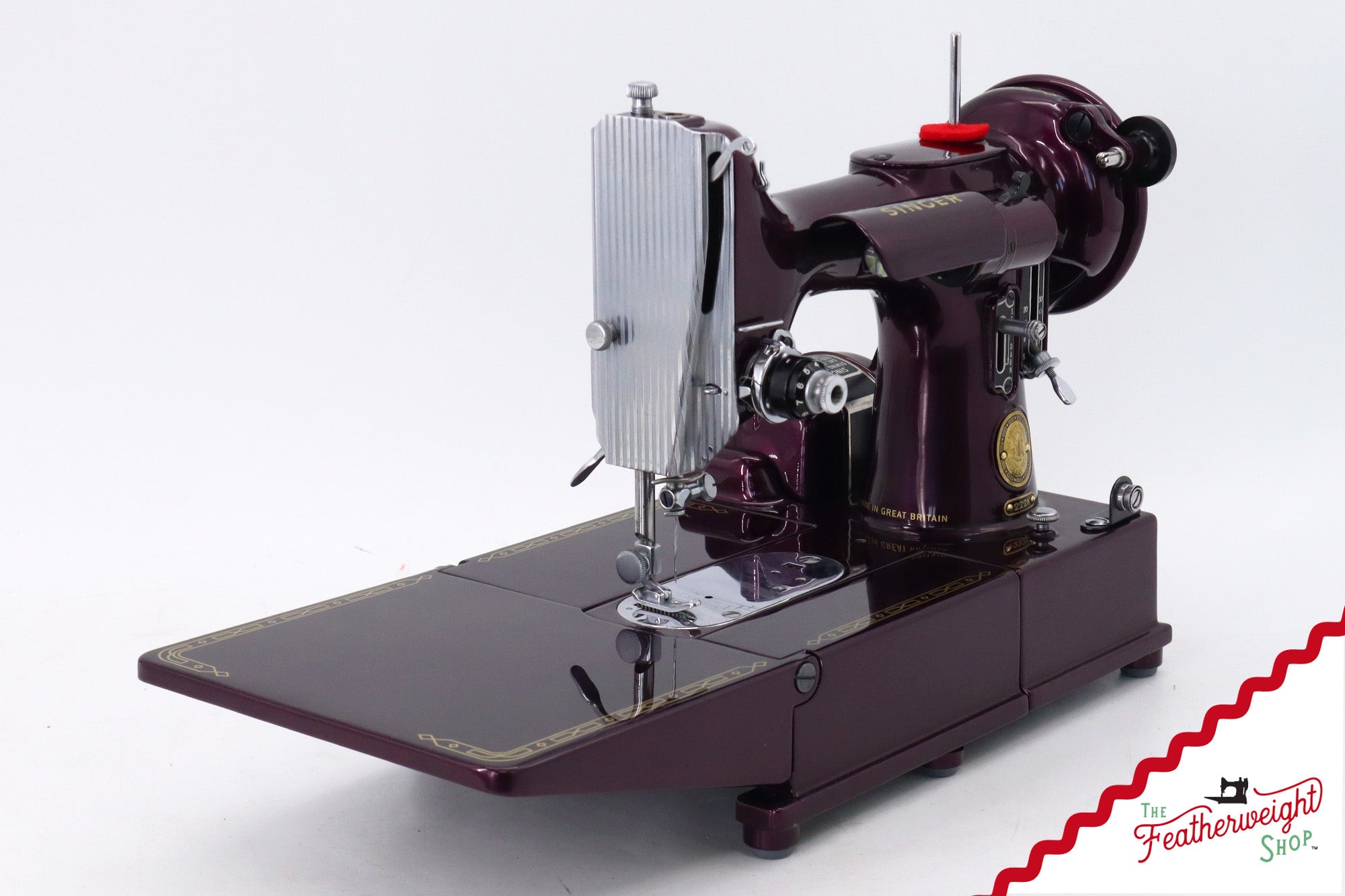 Singer Featherweight 222K - EL1842** - Fully Restored in Star Garnet