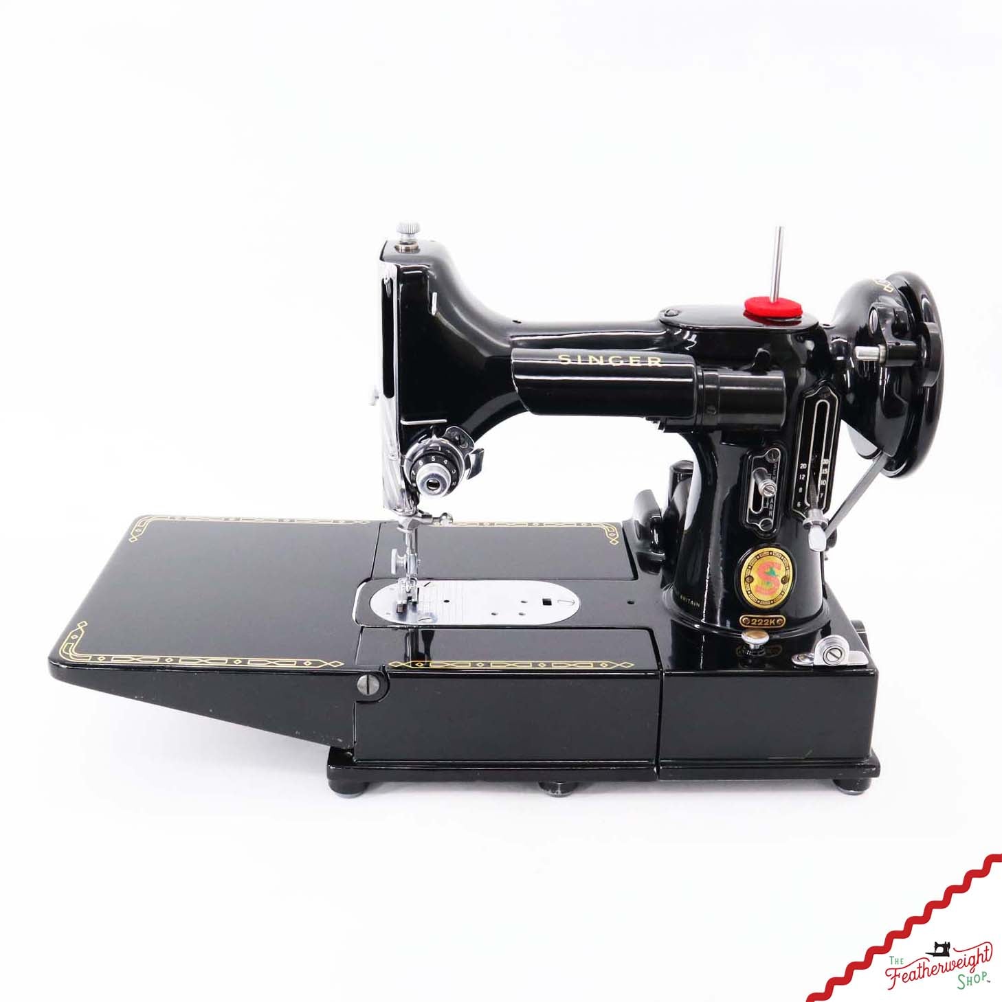 Singer Featherweight 222K Sewing Machine, Red 'S' - ER3179** - 1960