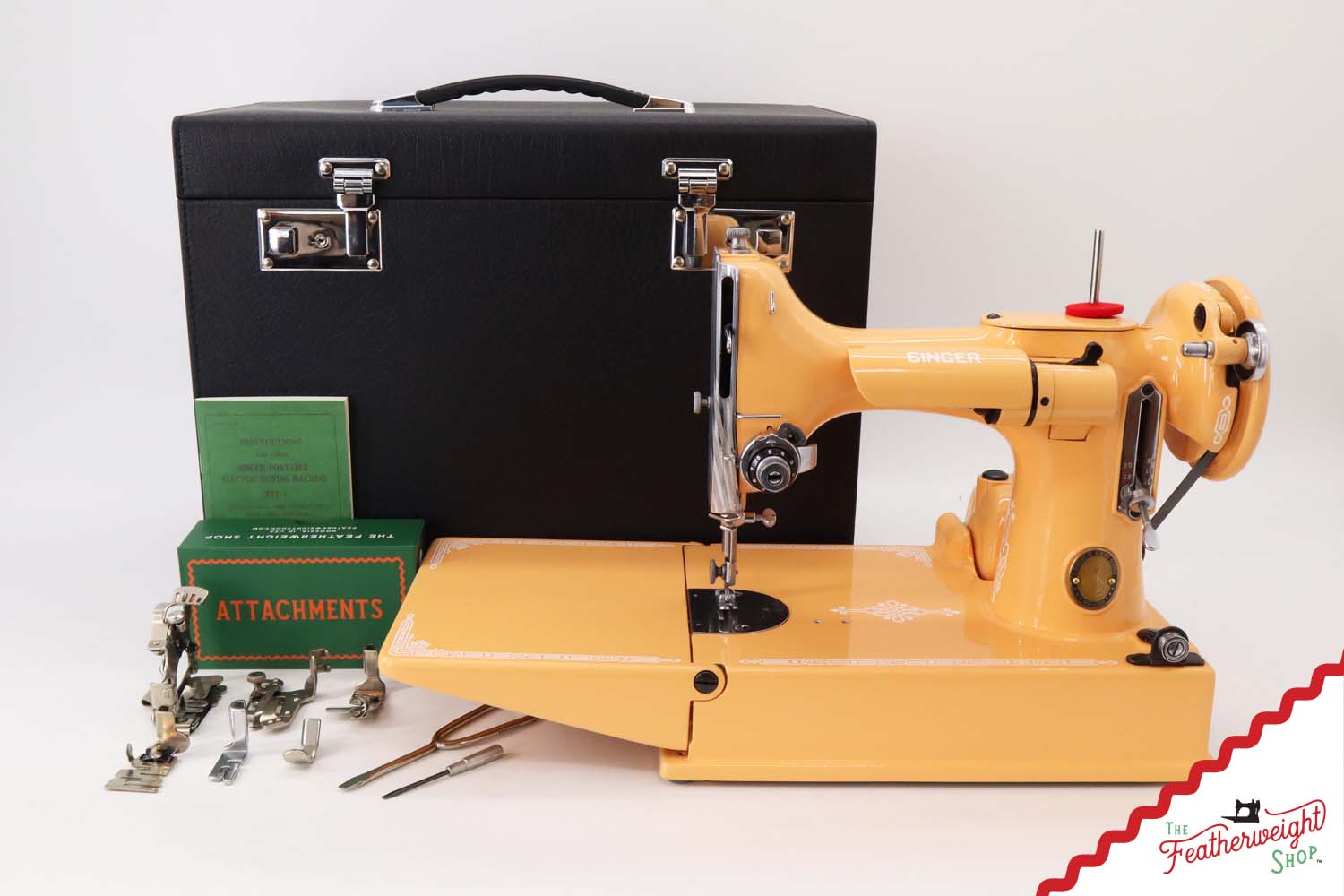 Singer Featherweight 221K, Centennial - EG353*** - Fully Restored in Dreamsicle