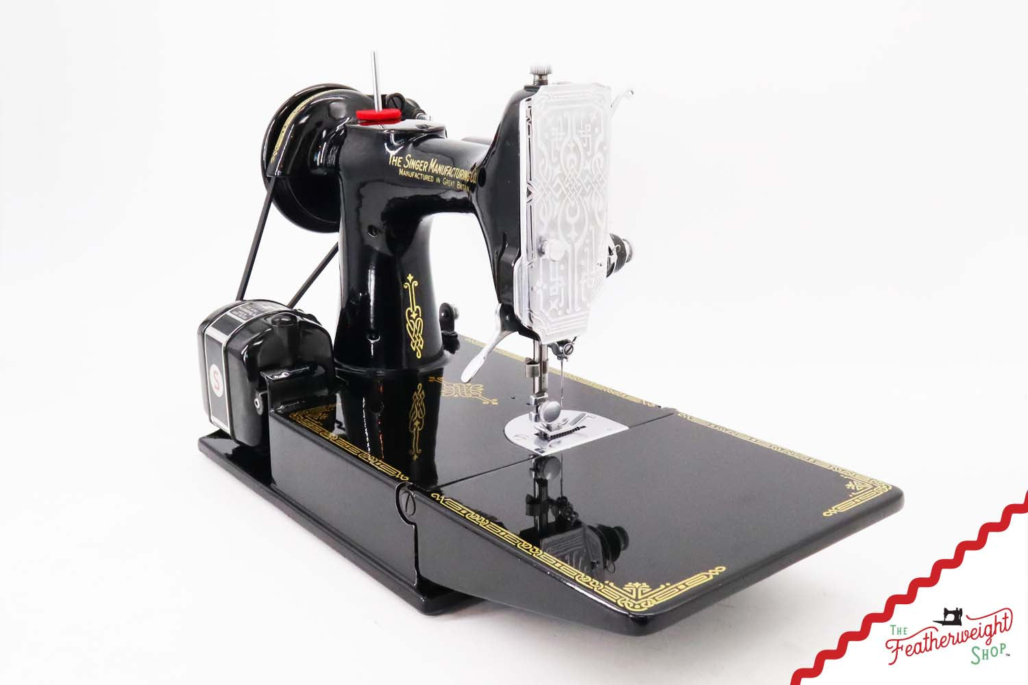 Singer Featherweight 221K Centennial, EG306***, RARE Great Britain Decal