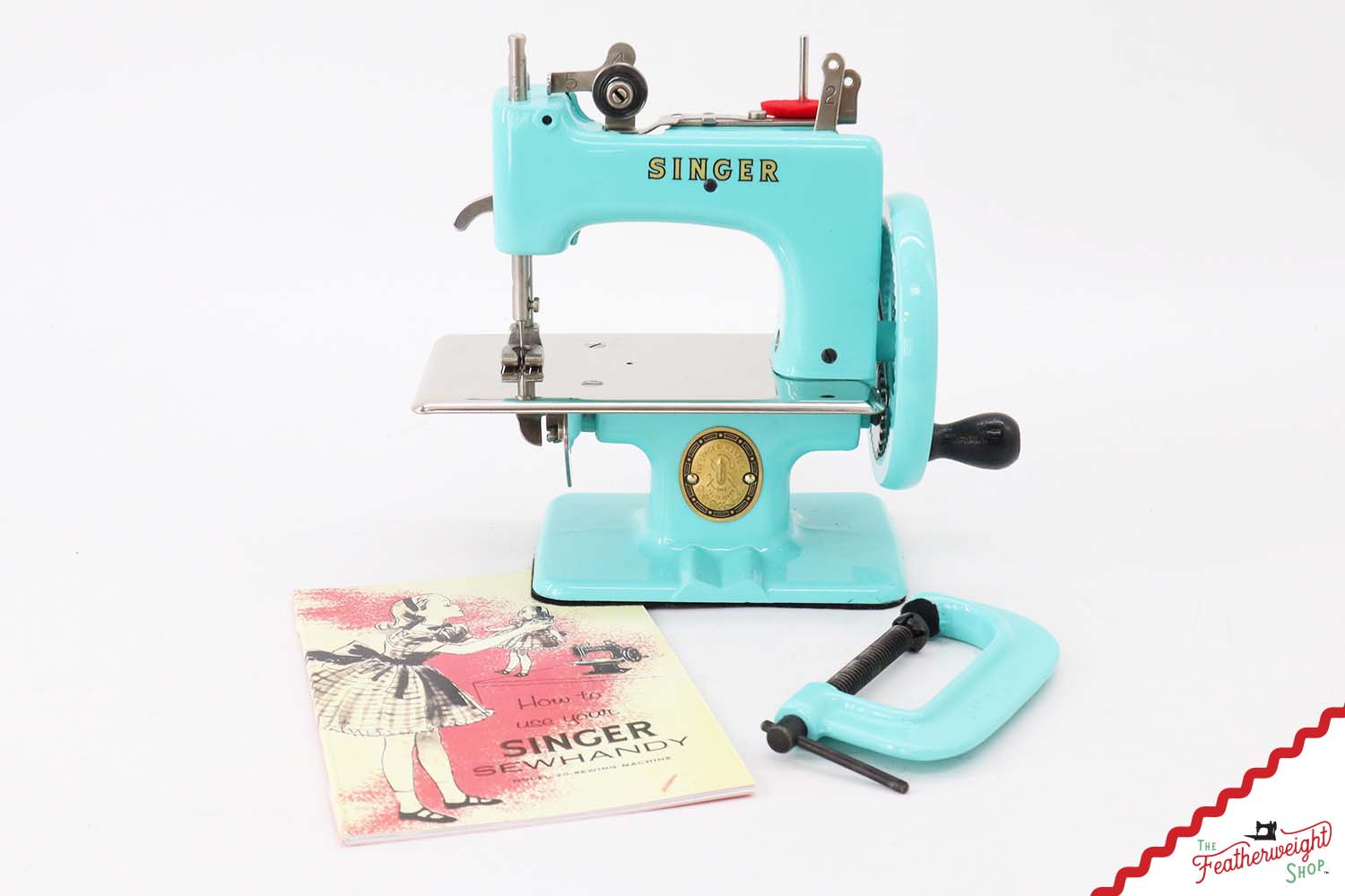 Singer Sewhandy Model 20 - Fully Restored in Tiffany Blue - Holiday Faire 2025