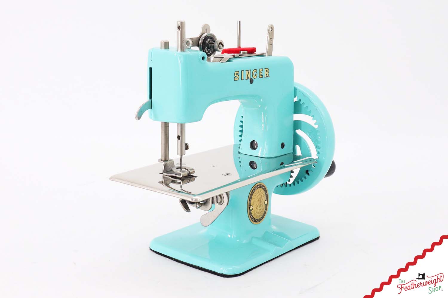 Singer Sewhandy Model 20 - Fully Restored in Tiffany Blue - Holiday Faire 2025