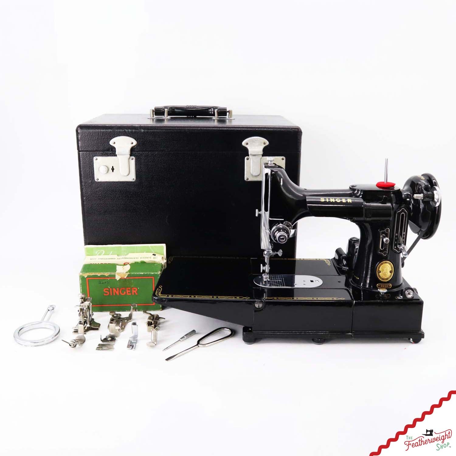 Singer Featherweight 222K Sewing Machine - EK6372**, 1955