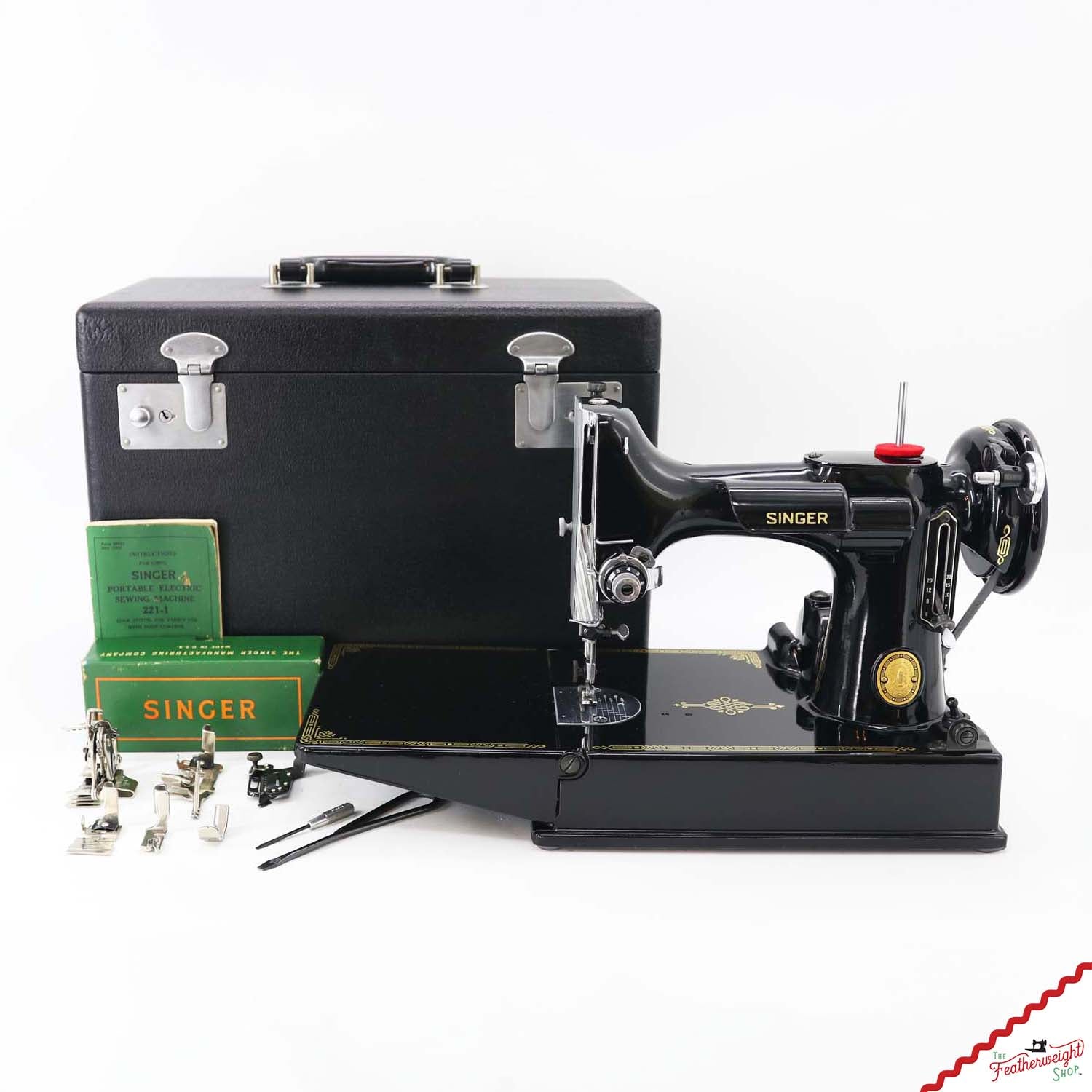 Singer Featherweight 221 Sewing Machine, AL201** - 1952