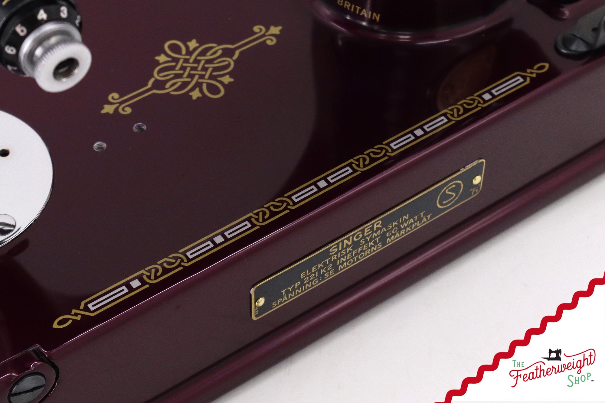 Singer Featherweight Swedish 221K EH236*** - Fully Restored in Star Garnet