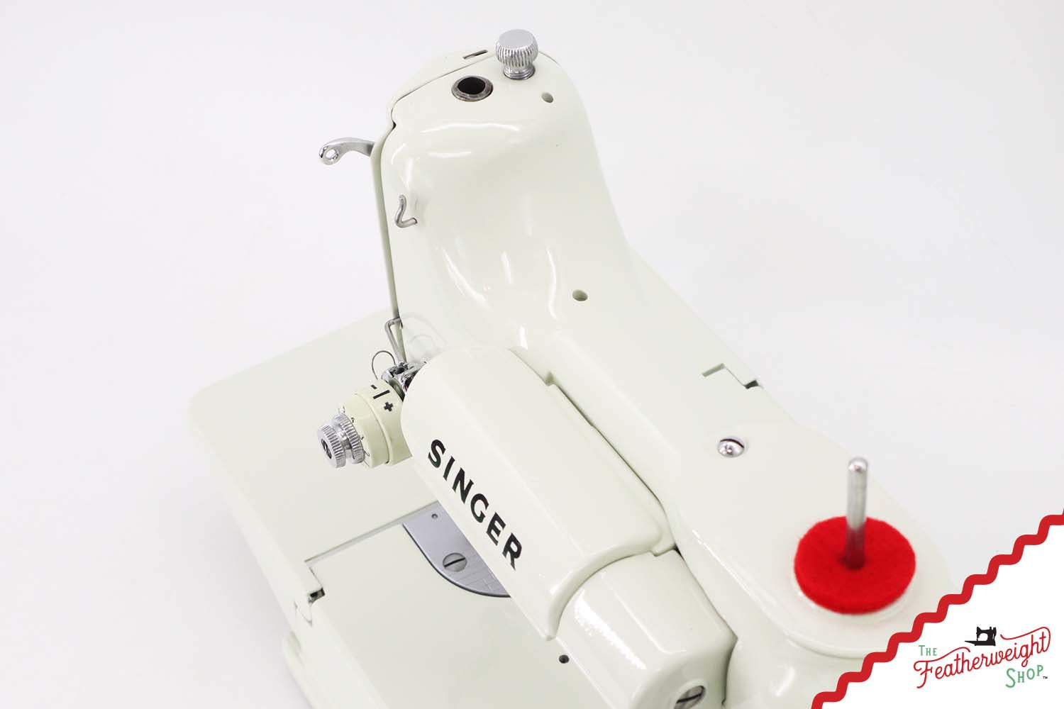 Singer Featherweight 221K Sewing Machine, British WHITE FA229***