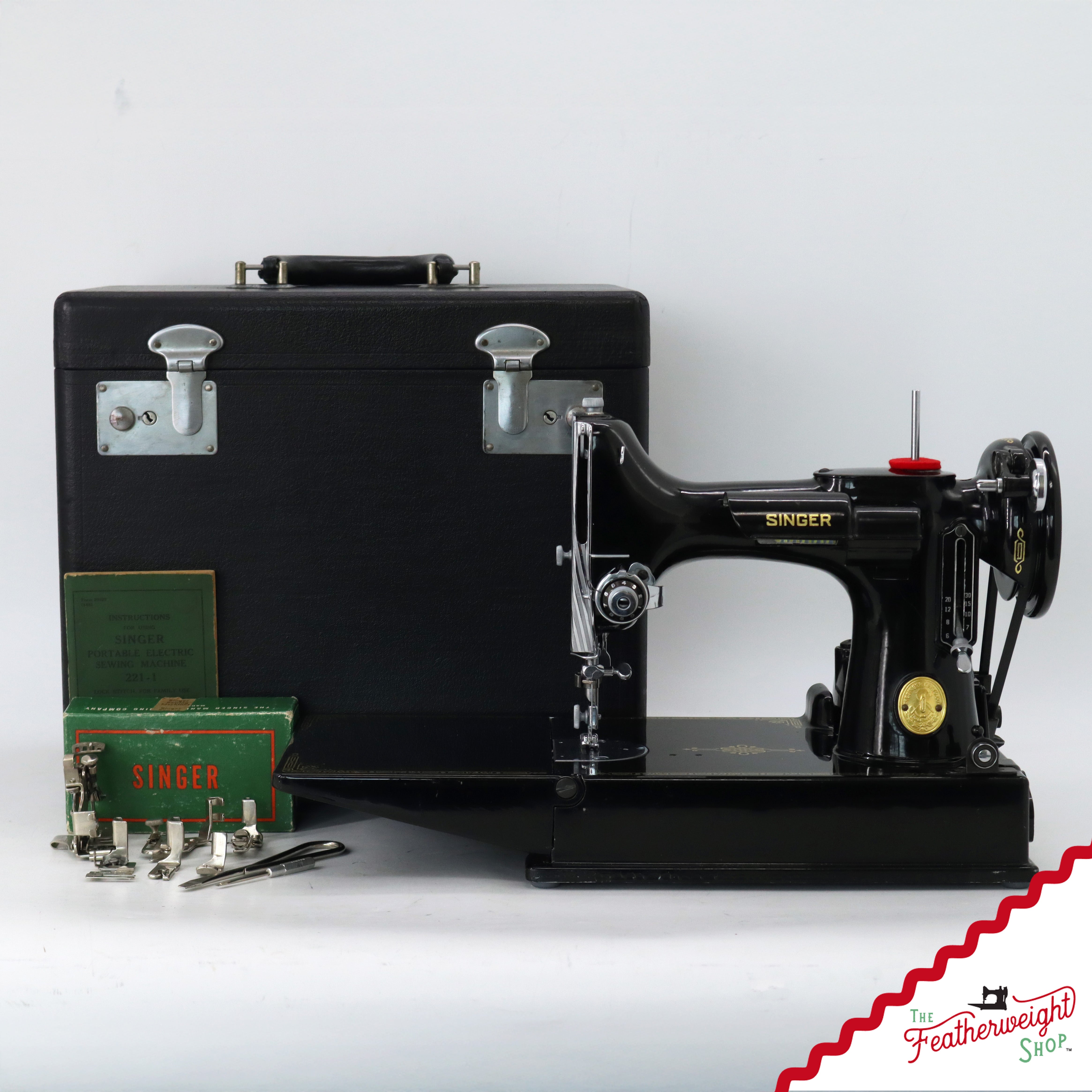 Singer Featherweight 221 Sewing Machine, AH641*** - 1948