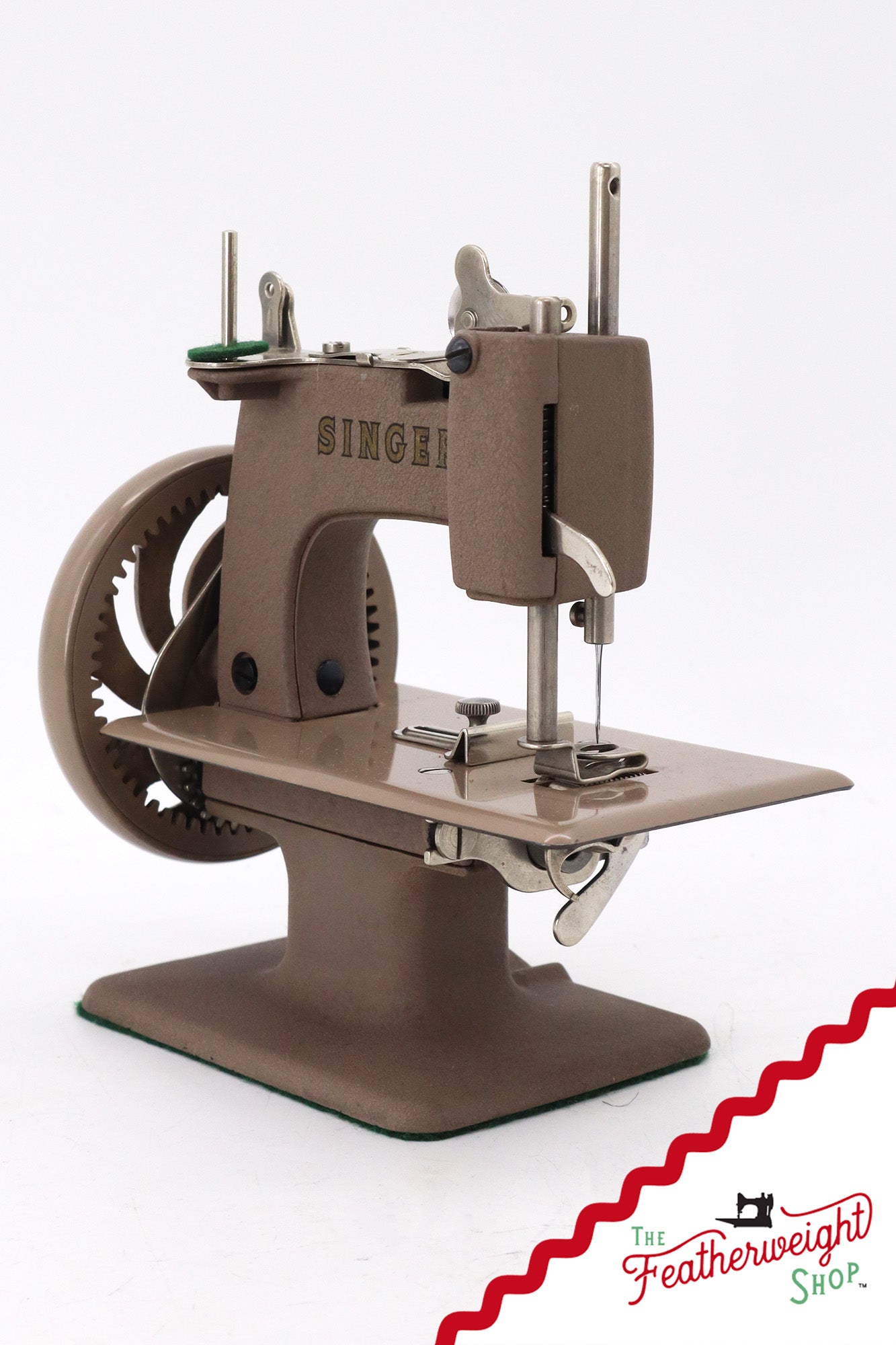 Singer Sewhandy Model 20, Warm Taupe - Made in U.S.A. Decal - July 2025, Faire