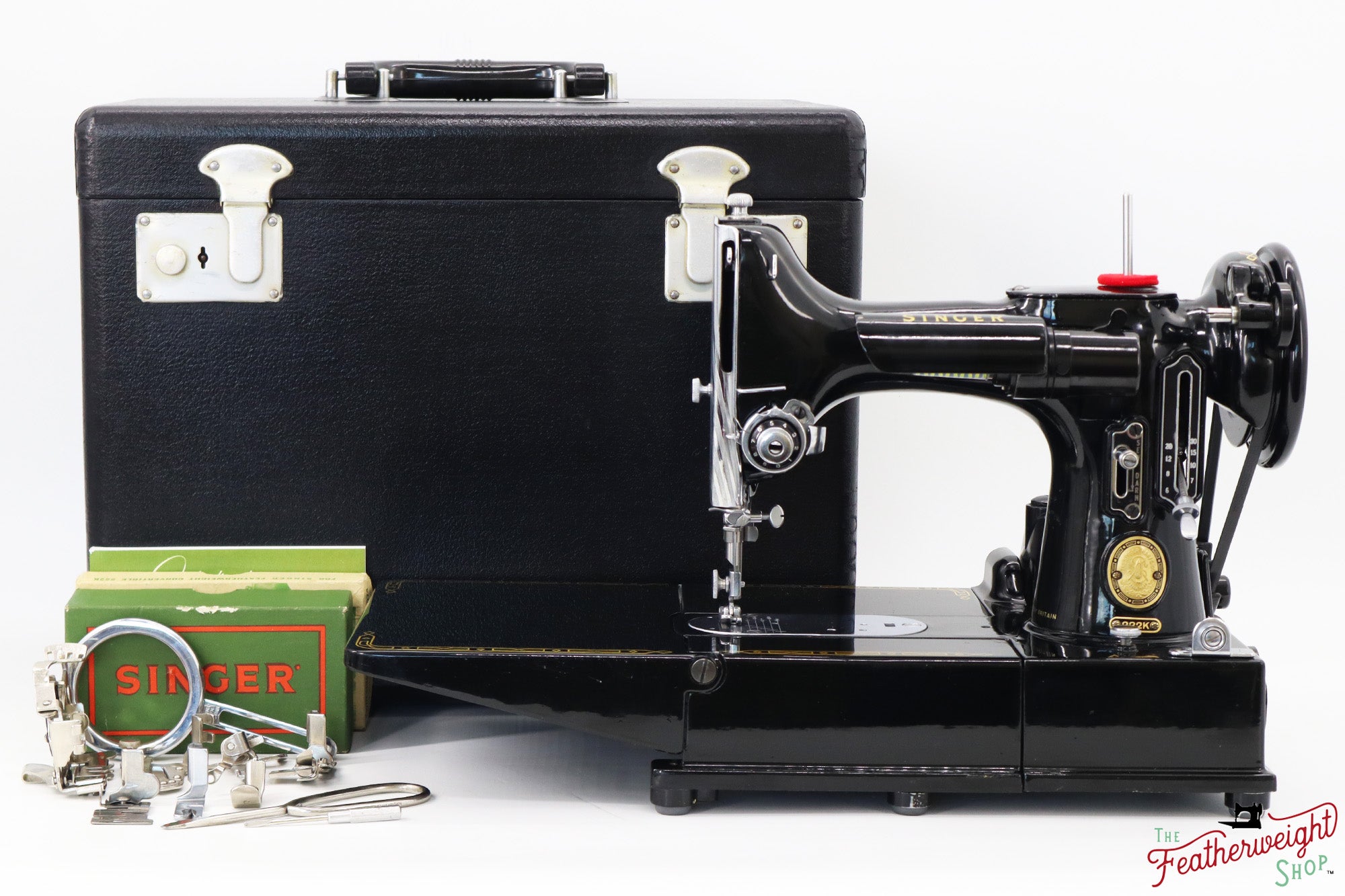 Singer Featherweight 222K Sewing Machine - EM9587**, 1957