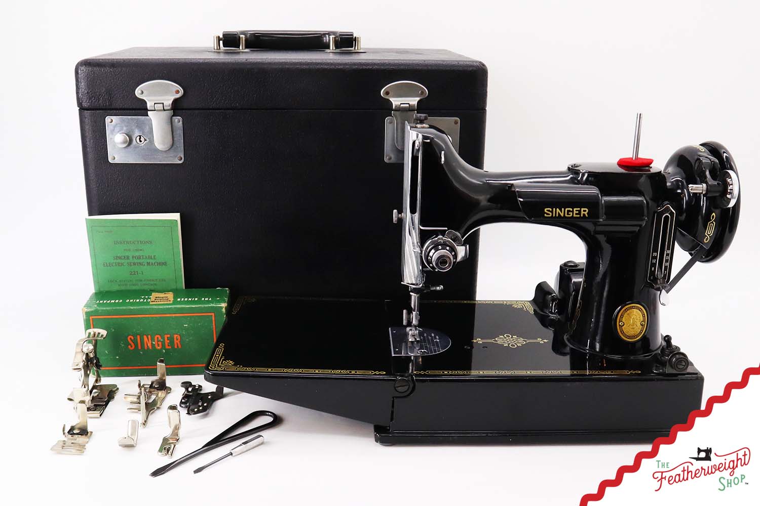 Singer Featherweight 221 Sewing Machine, AL182*** - 1952
