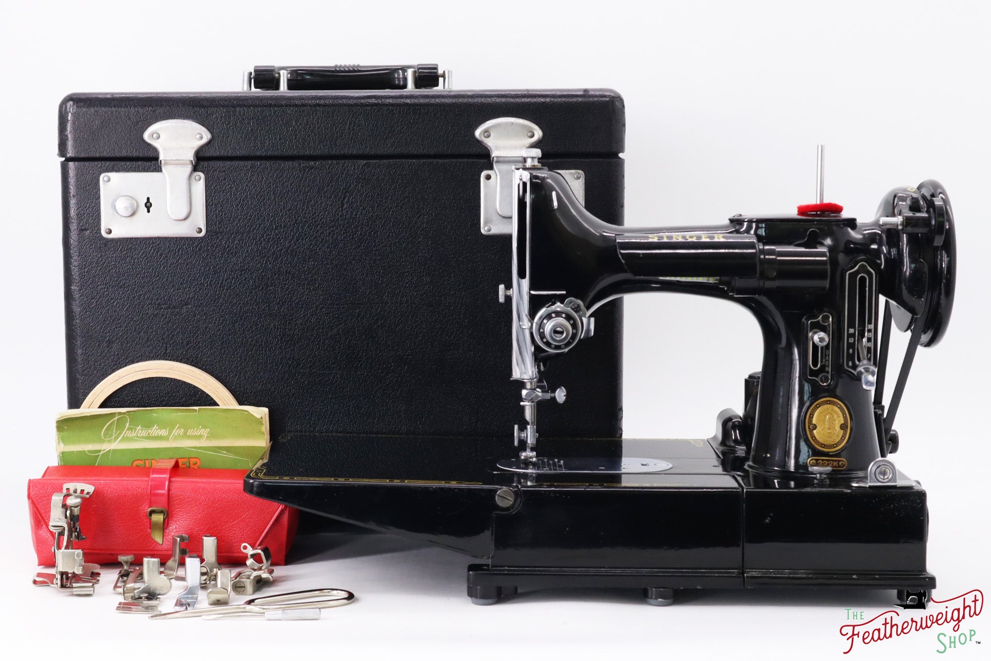 Singer Featherweight 222K Sewing Machine - EM6010**, 1957