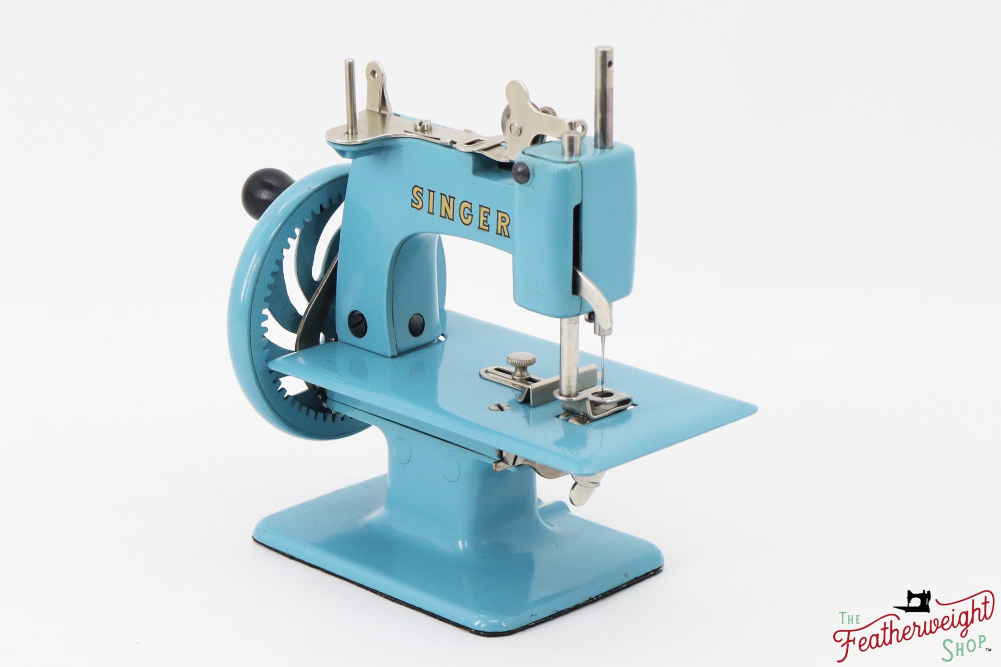 Singer Sewhandy Model 20 - Light Azure - RARE, Complete Italian Set