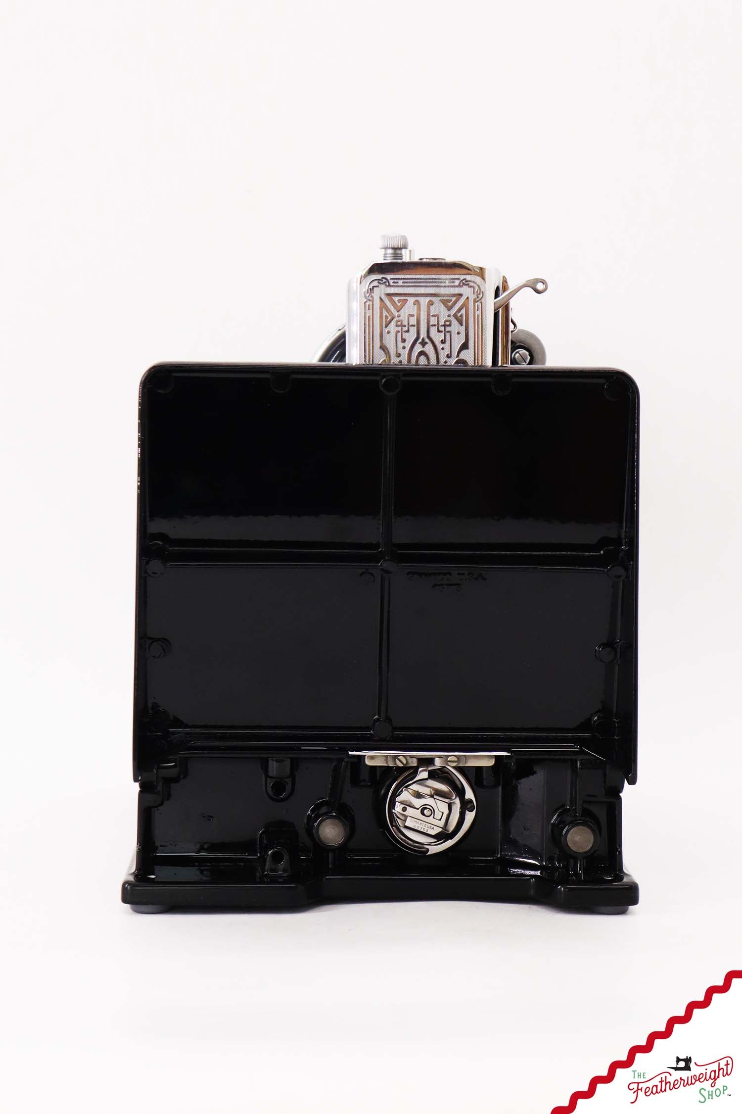 Singer Featherweight 221, Chicago World's Fair, Fully Restored in Gloss Black, AD54455* - RARE