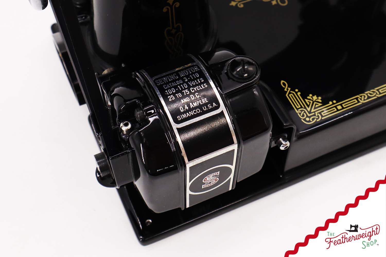 Singer Featherweight 221, Chicago World's Fair, Fully Restored in Gloss Black, AD54455* - RARE