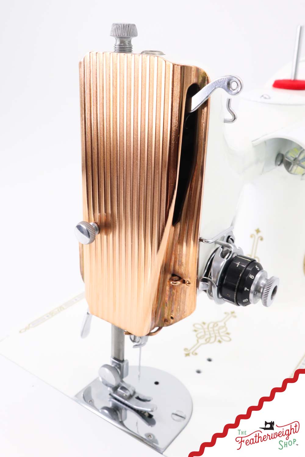 Faceplate, Striated Singer Featherweight - Copper Plate Finish