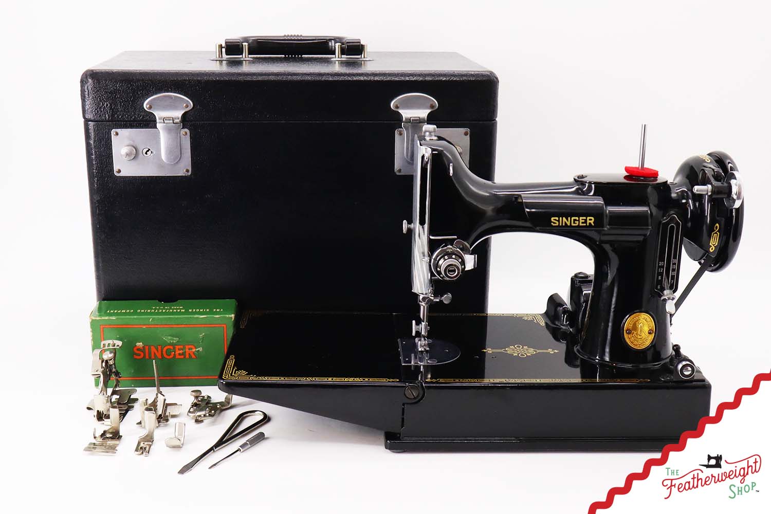 Singer Featherweight 221 Sewing Machine, AJ619*** - 1950