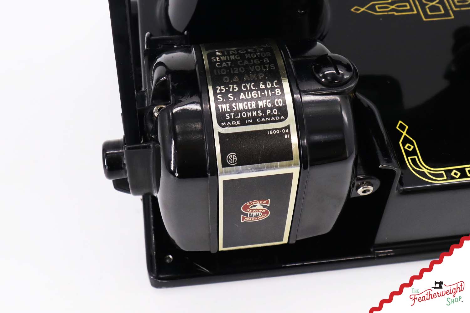 Singer Featherweight 221K Sewing Machine, RED "S" - ES6532**