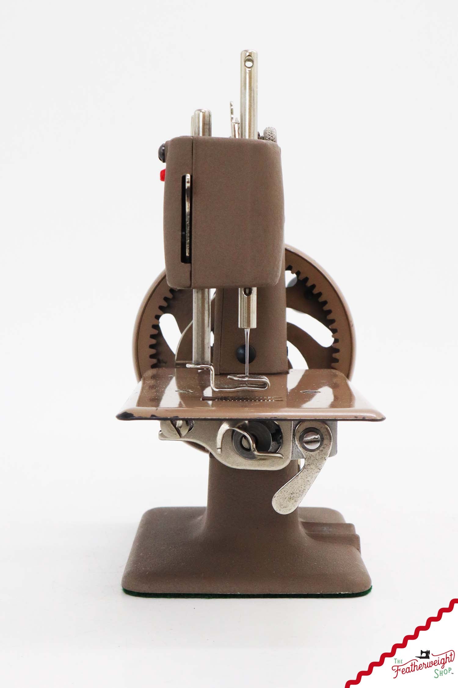 Singer Sewhandy Model 20, Warm Taupe - Made in Canada Decal - October 2025, Faire