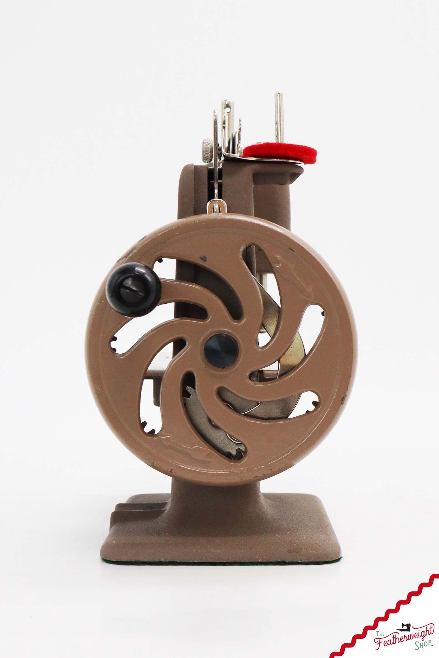 Singer Sewhandy Model 20, Warm Taupe - Made in Canada Decal - October 2025, Faire