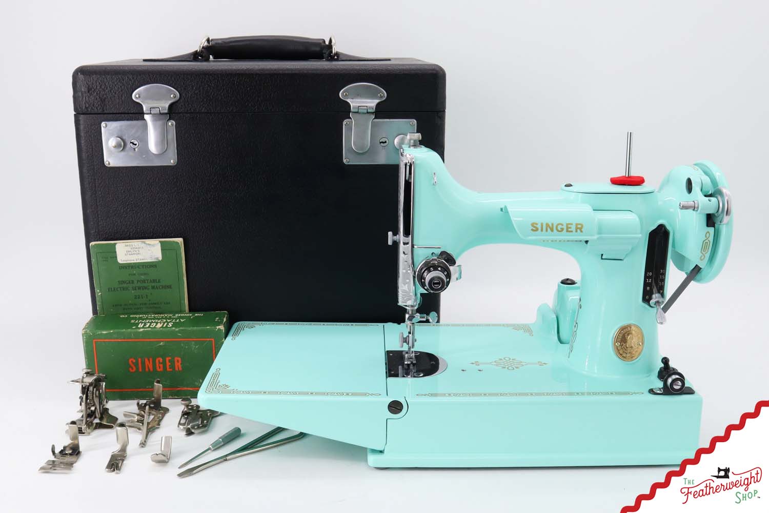 Singer Featherweight 221 AG538*** - Fully Restored in Jenny Blue