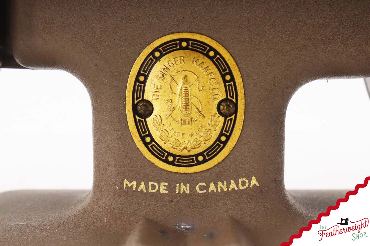 Singer Sewhandy Model 20, Warm Taupe - Made in Canada Decal - October 2025, Faire