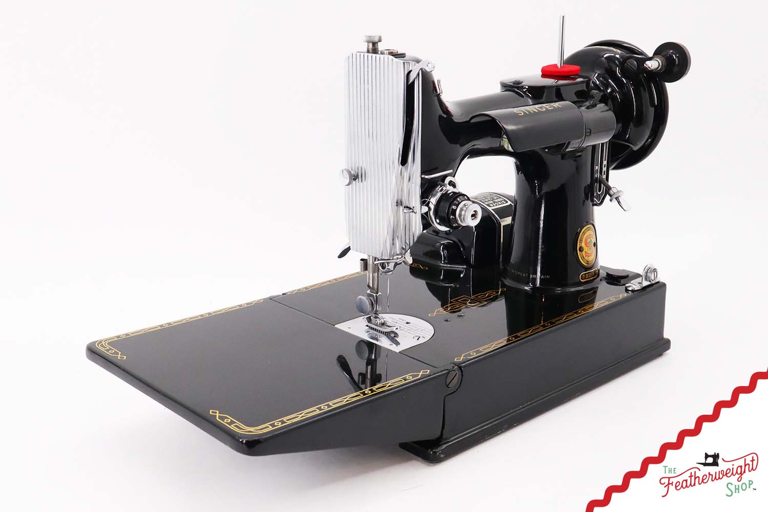 Singer Featherweight 221K Sewing Machine, RED "S" - ES1731**