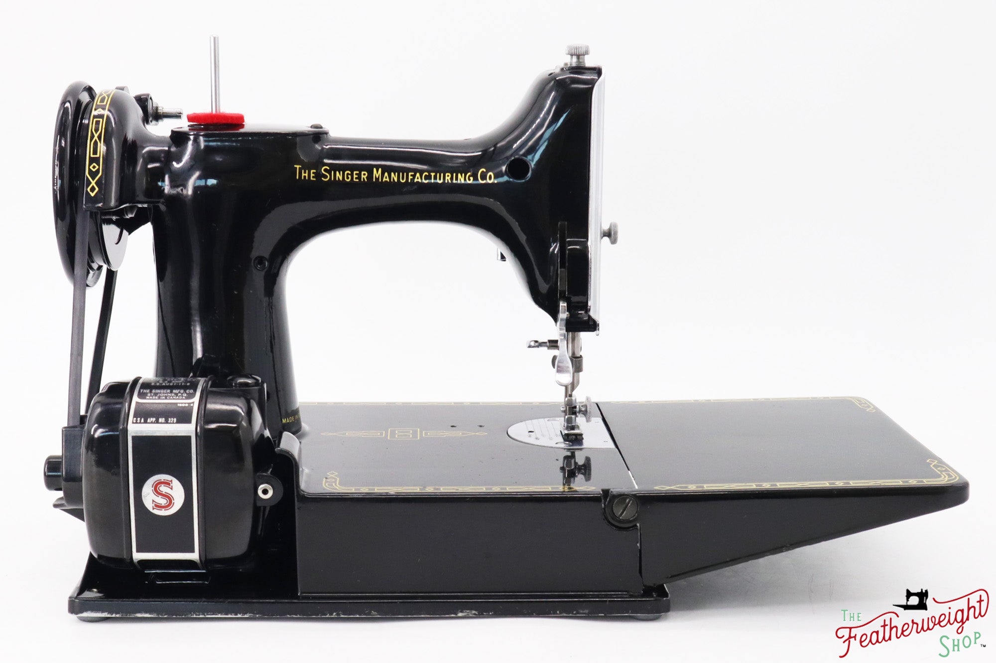 Singer Featherweight 221K Sewing Machine, RED "S" - ES24417*