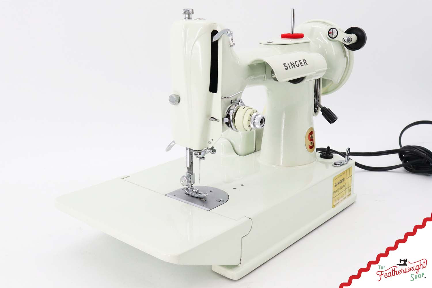 Singer Featherweight 221K Sewing Machine, British WHITE EV999***