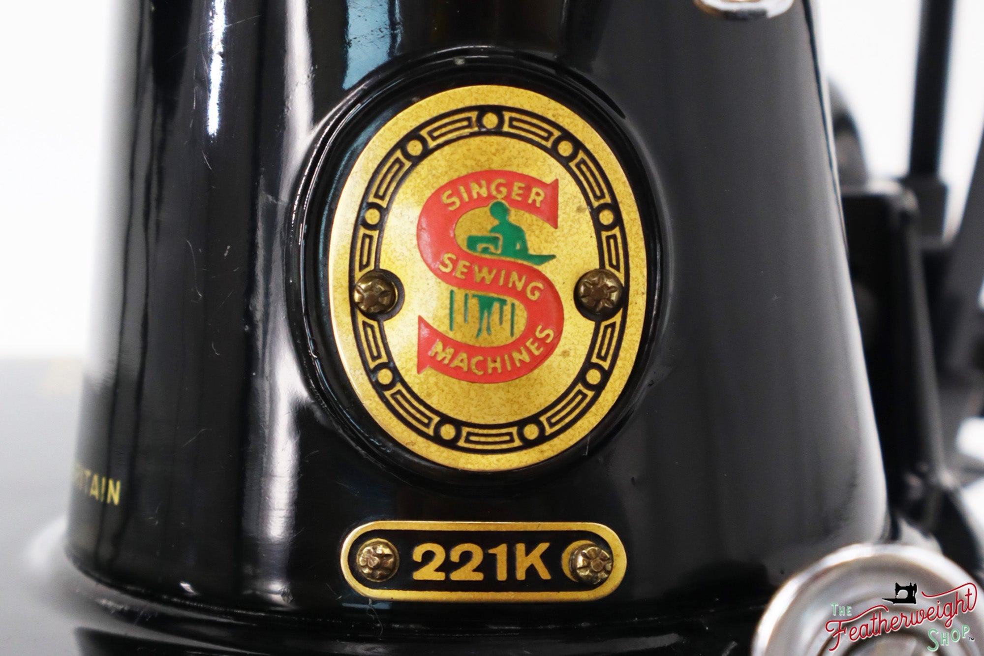 Singer Featherweight 221K Sewing Machine, RED "S" - ES24417*