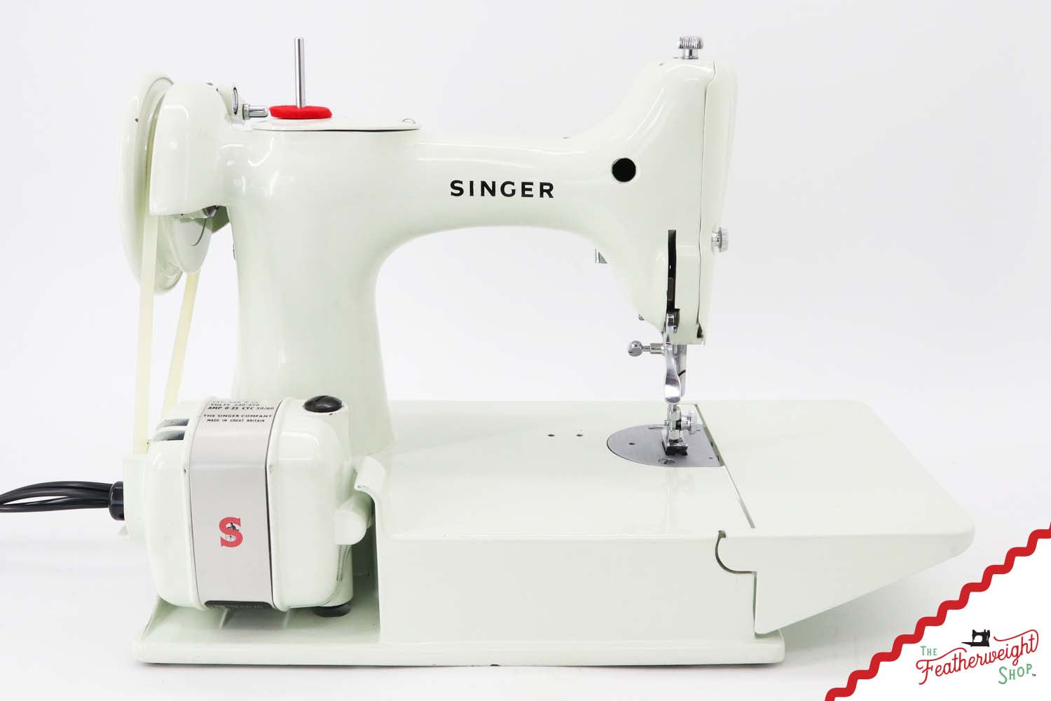 Singer Featherweight 221K Sewing Machine, British WHITE EV999***