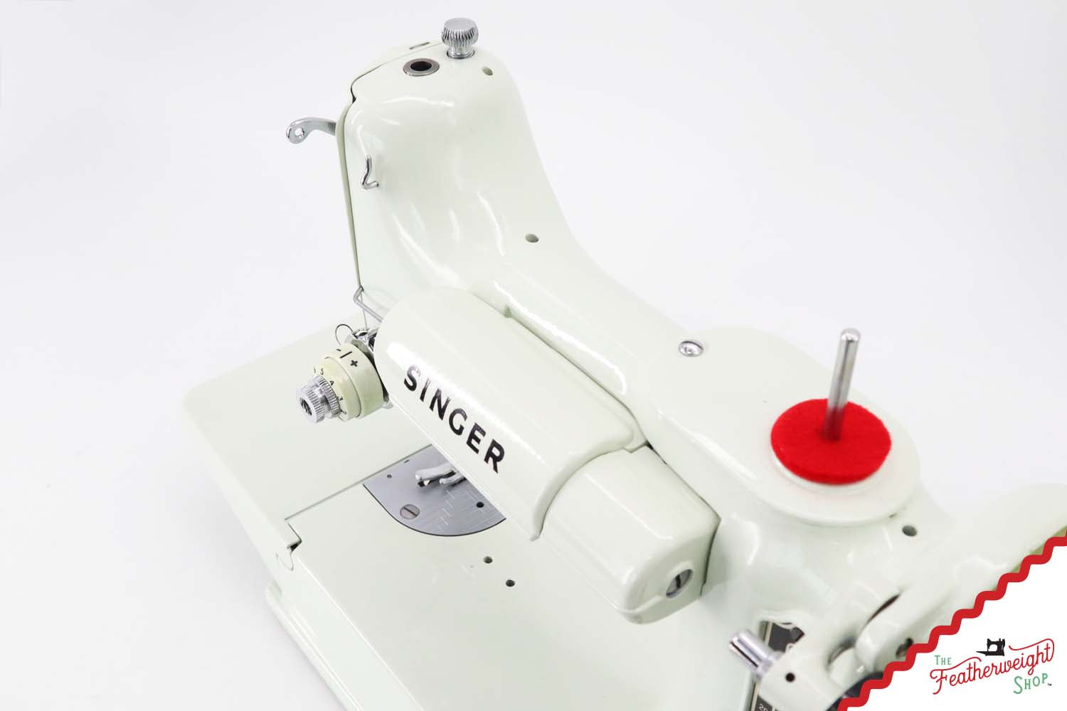 Singer Featherweight 221K Sewing Machine, British WHITE EV999***