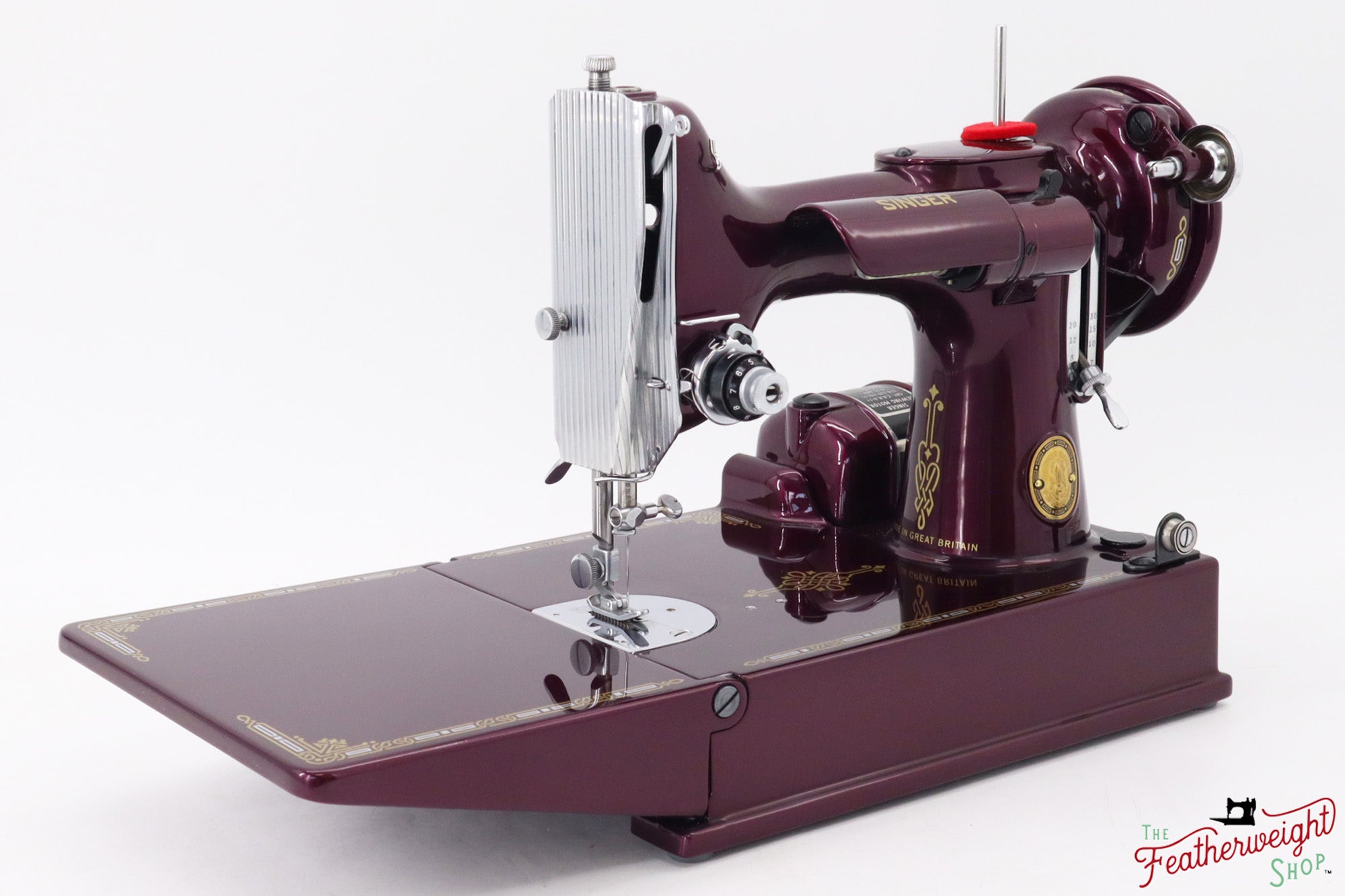 Singer Featherweight 221K, 1952 - EH241*** - Fully Restored in Star Garnet