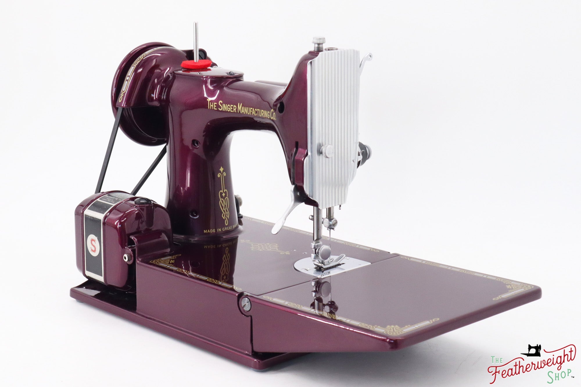 Singer Featherweight 221K, 1952 - EH241*** - Fully Restored in Star Garnet